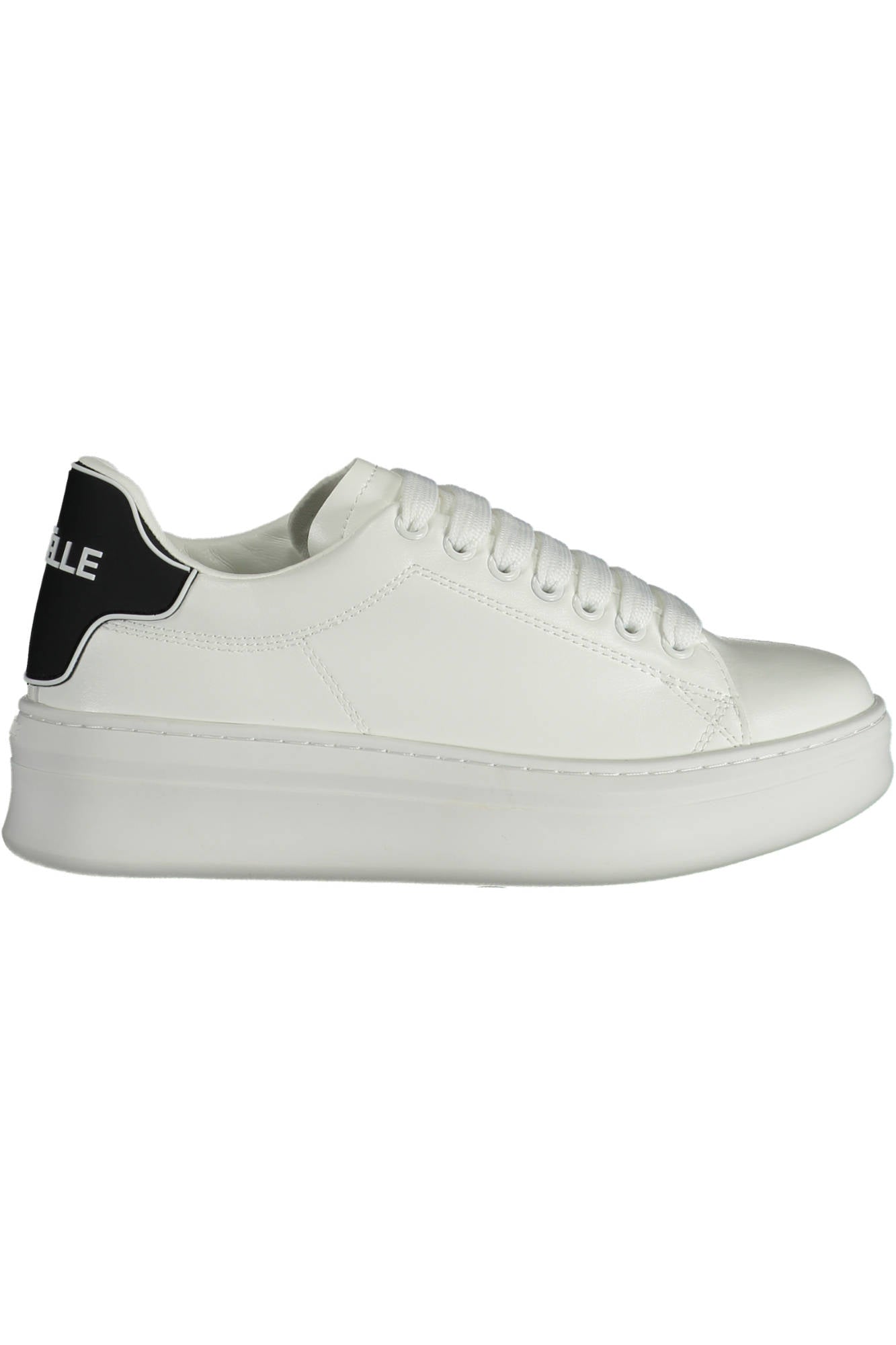 GBCDP2755_BIANCO_BIANCO-NERO – Damen Sportschuh Weiß: Modernes Design & Kontrastdetails Eleganz – Größe: 36, 37, 39, 38, 40, 41 – Farbe: Bianco