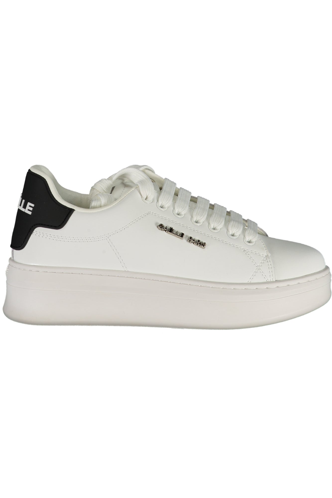 GACAW00019_BINERO – Eleganter Weißer Damensneaker mit Applikationen und Logo-Details – Größe: 35, 36, 37, 38, 39, 40, 41 – Farbe: Bianco