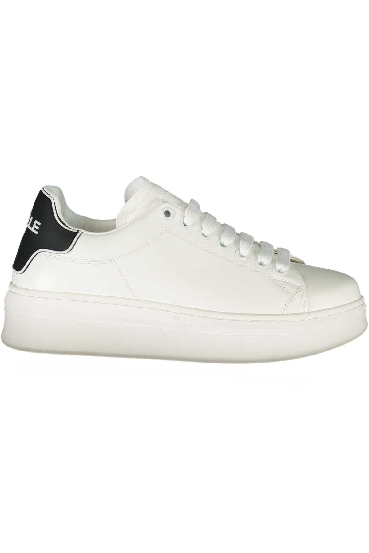 GBCDP3075_BIBIANCNER – Weißer Damensportschuh mit Schnürung und kontrastierenden Akzenten – Größe: 35, 36, 37, 38, 39, 40, 41 – Farbe: Bianco