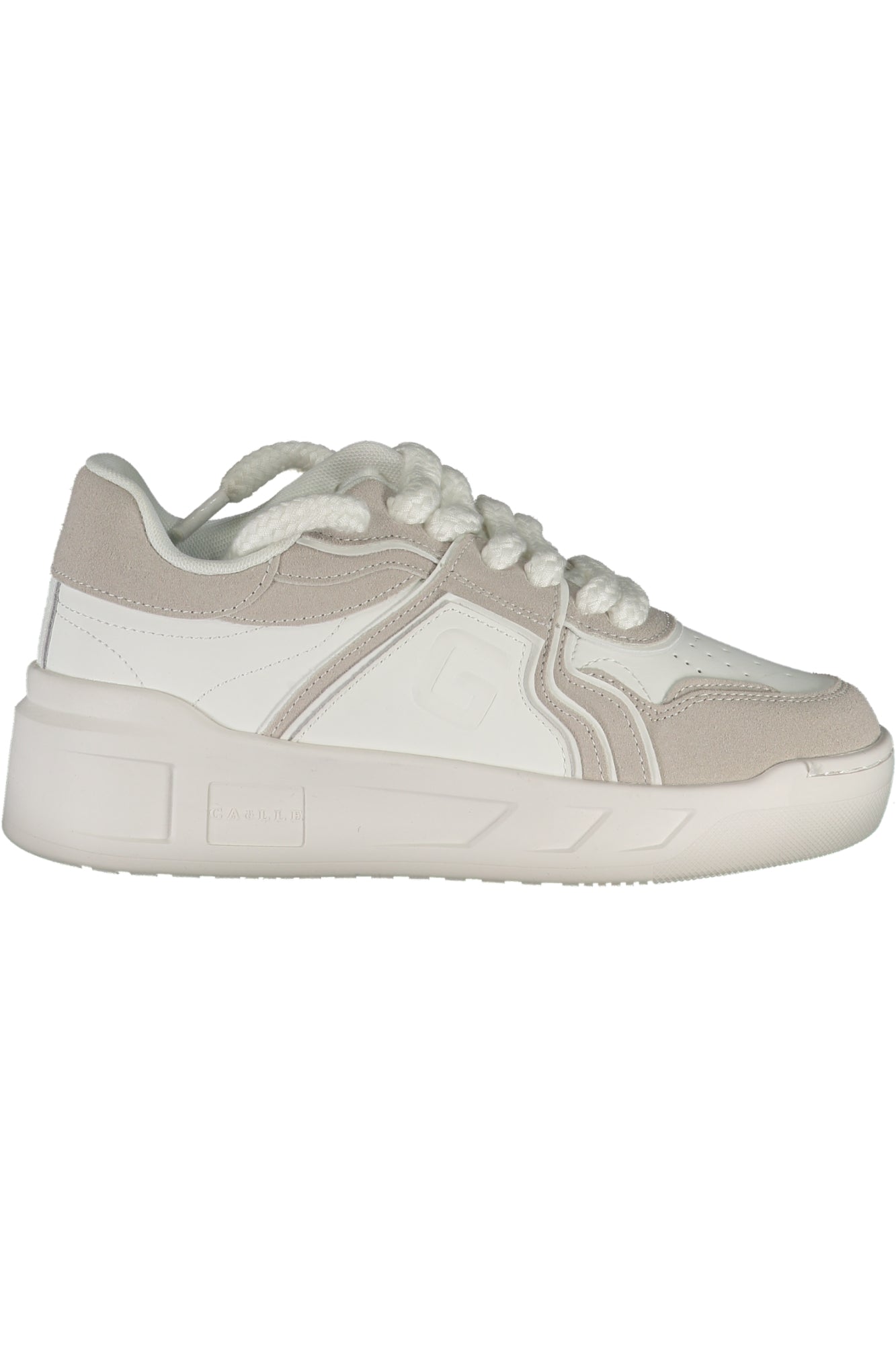GACAW00049_BIBIANCO – Weißer Sportschuh für Damen mit Schnürsenkeln und Kontrastdetails – Größe: 35, 36, 37, 38, 39, 40, 41 – Farbe: Bianco