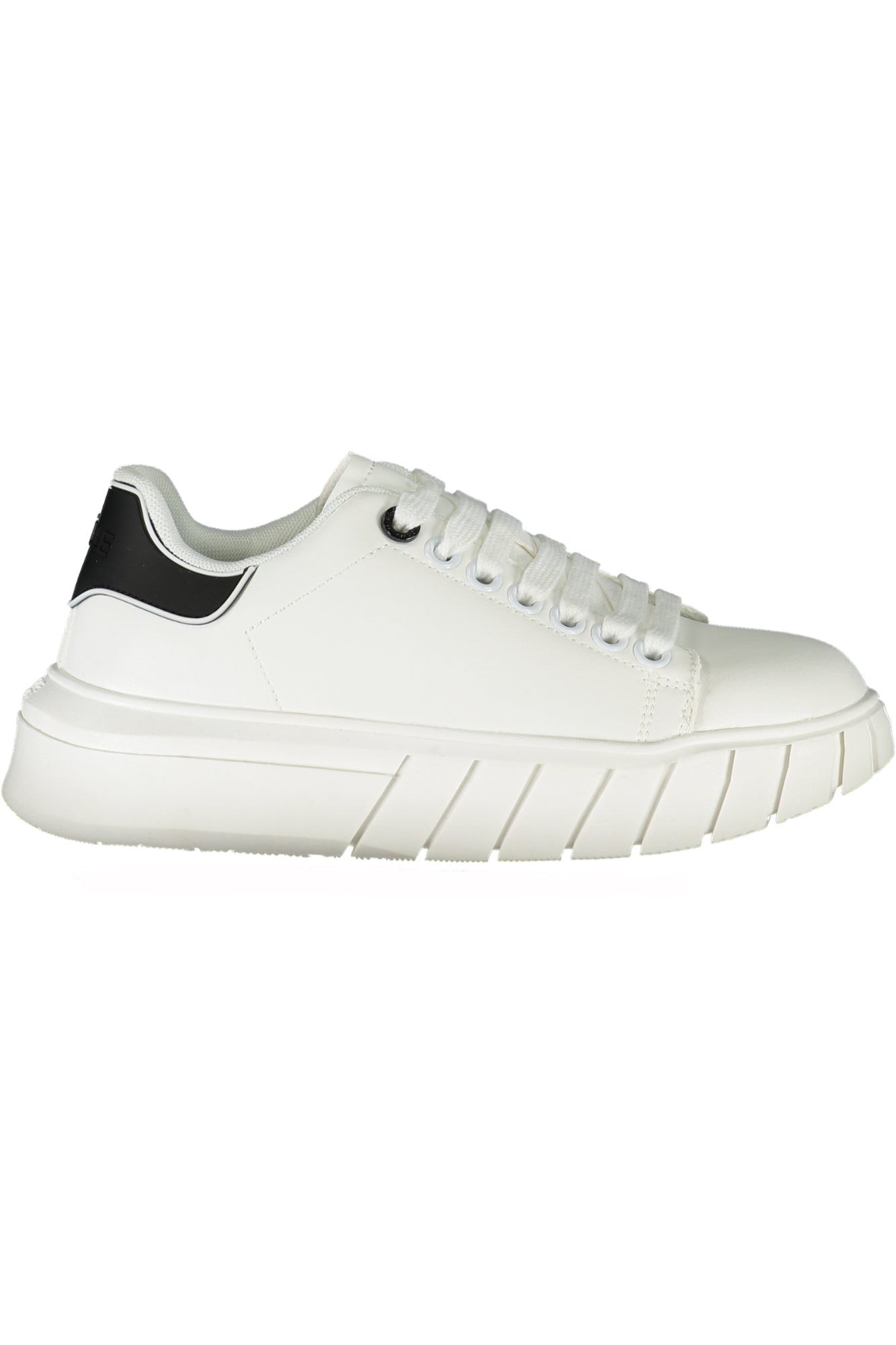 GBCDP3086_BIBIANCNER – Weiße Damensneaker: Stilvolle Sportschuhe mit kontrastierenden Details – Größe: 35, 36, 37, 38, 39, 40, 41 – Farbe: Bianco