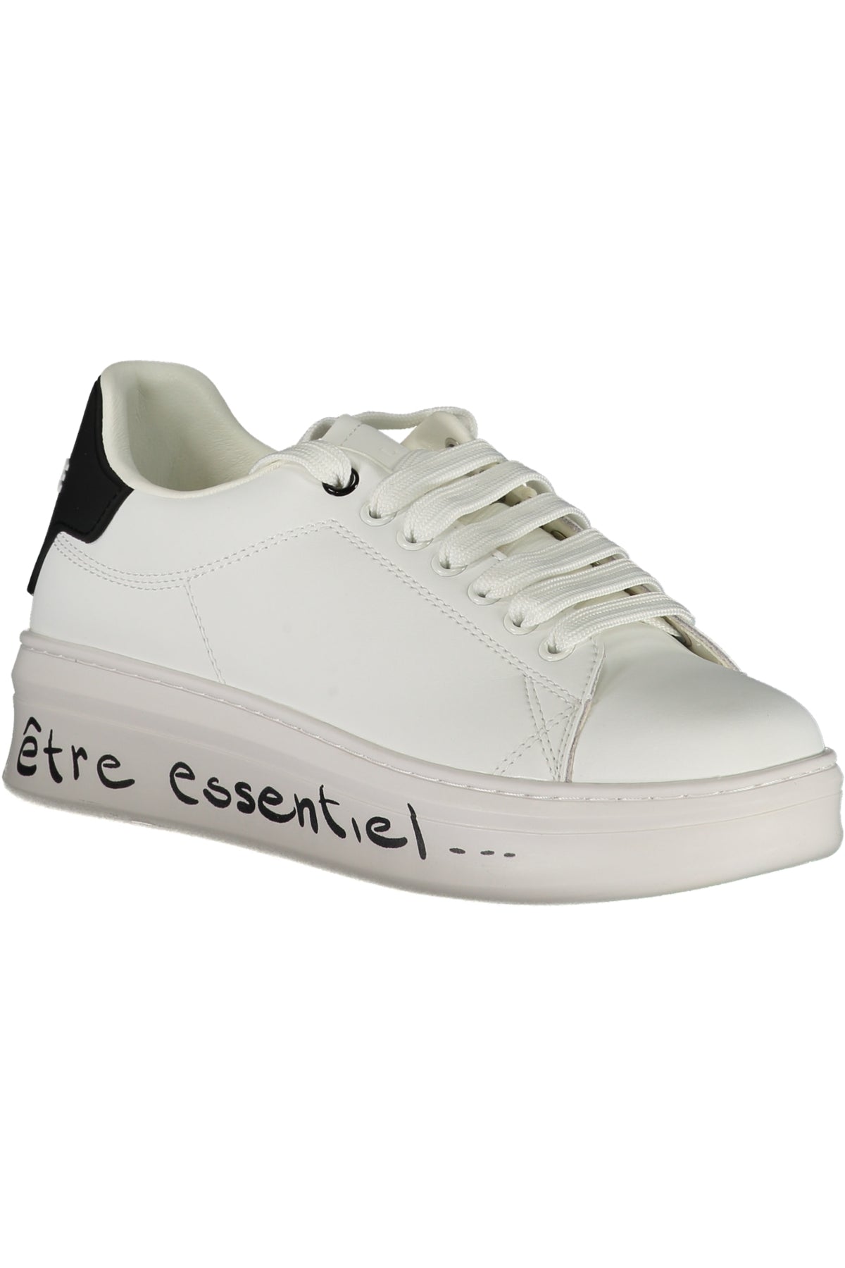 GACAW00020_BINERO – Damen Weißer Sportschuh mit Kontrastdetails und Logo-Schnürsenkeln – Größe: 35, 37, 38, 39, 40, 41, 36 – Farbe: Bianco
