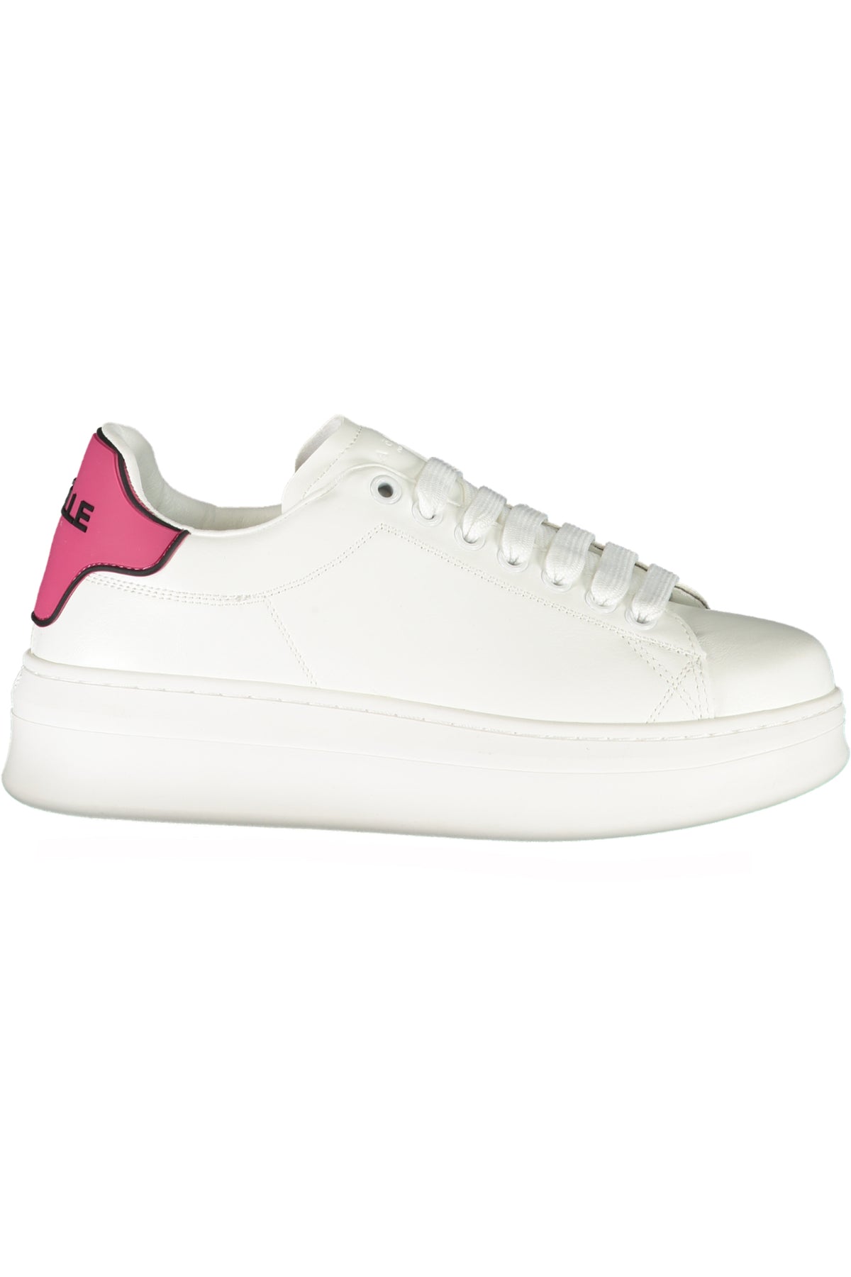 GBCDP3075_RSFUCSIA – Trendiger Damensneaker in Rosa mit Schnürsenkeln und Logo-Details – Größe: 35, 36, 37, 38, 39, 40, 41 – Farbe: Rosa
