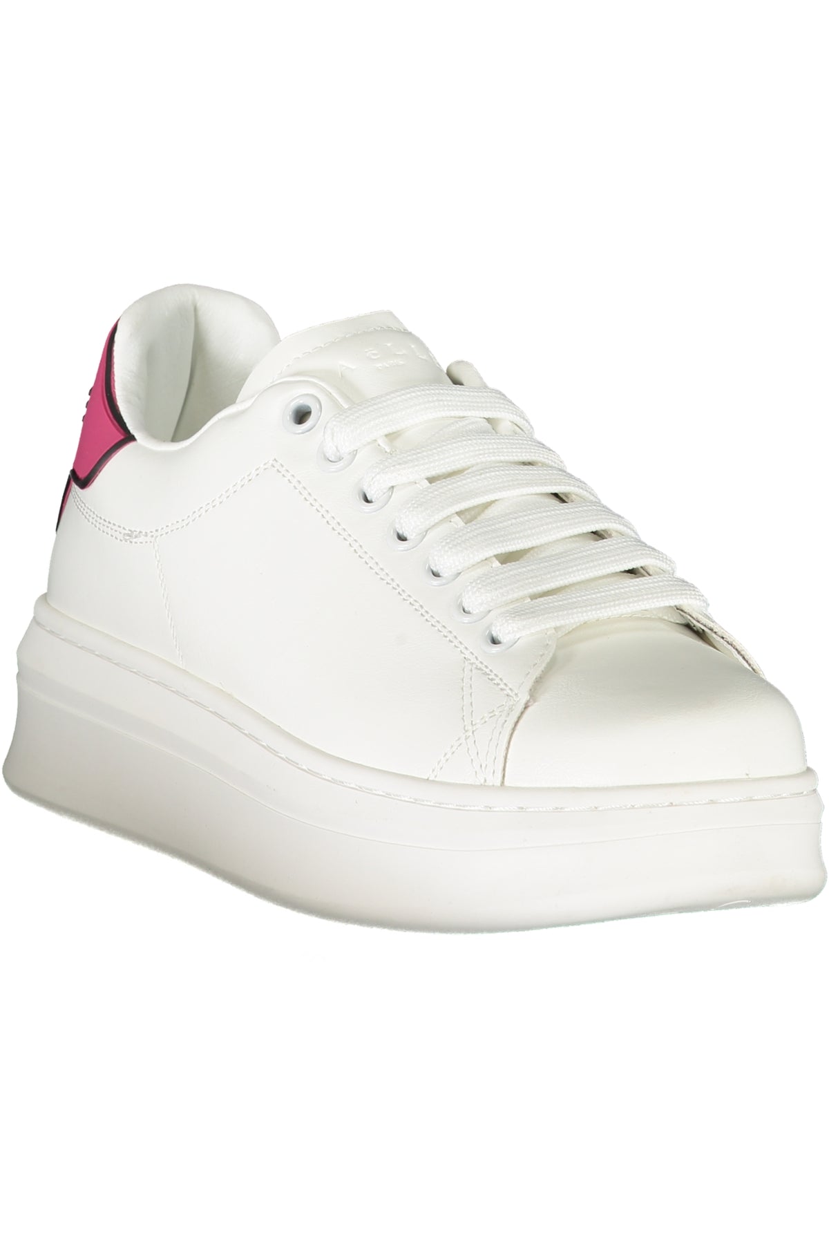 GBCDP3075_RSFUCSIA – Trendiger Damensneaker in Rosa mit Schnürsenkeln und Logo-Details – Größe: 35, 36, 37, 38, 39, 40, 41 – Farbe: Rosa