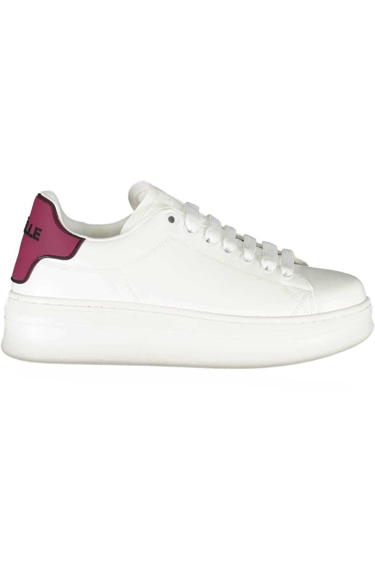GBCDP3075_ROBORDEAUX – Damen Rote Sportschuhe mit Kontrastdetails und Logo - Schnürmodell – Größe: 35, 36, 37, 38, 39, 40, 41 – Farbe: Rosso