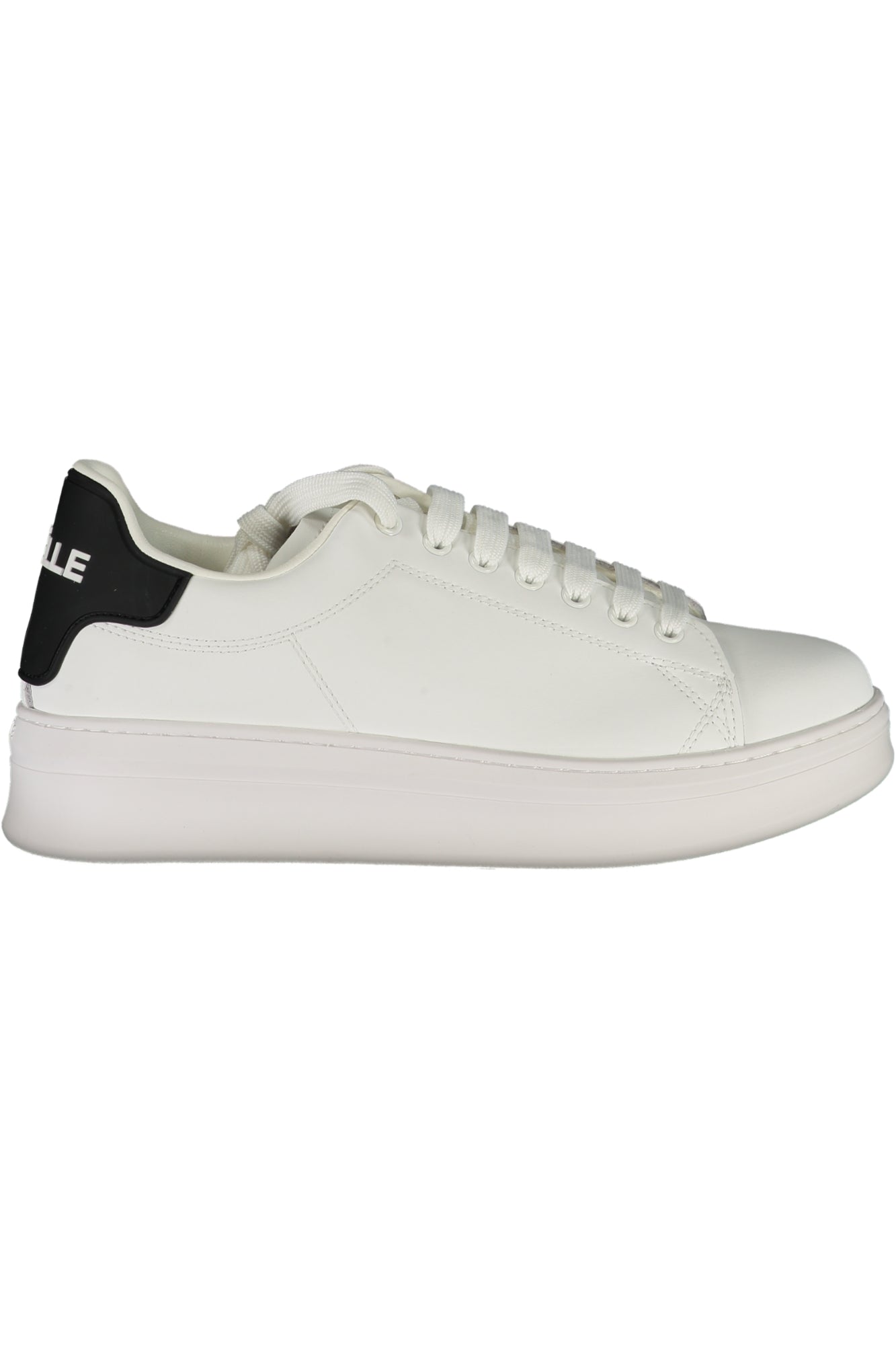 GACAM00001_BIBIANER – Moderner Herrensneaker in Weiß mit Kontrastdetails und Logo – Größe: 40, 41, 42, 43, 44, 45, 46 – Farbe: Bianco
