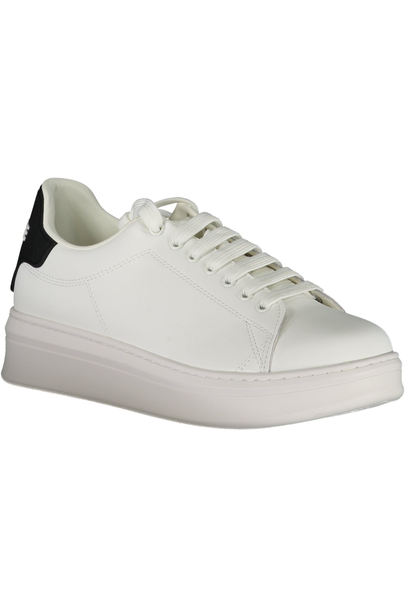 GACAM00001_BIBIANER – Moderner Herrensneaker in Weiß mit Kontrastdetails und Logo – Größe: 40, 41, 42, 43, 44, 45, 46 – Farbe: Bianco