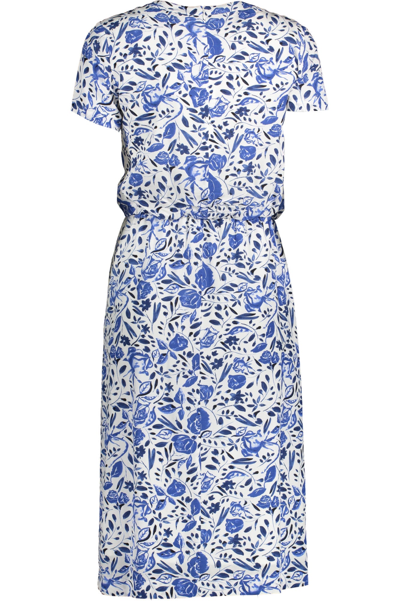 19014501039_BIANCO_113 – Elegantes Weißes Damenkleid: Lang, Langarm, Praktische Taschen – Größe: 36 – Farbe: Bianco