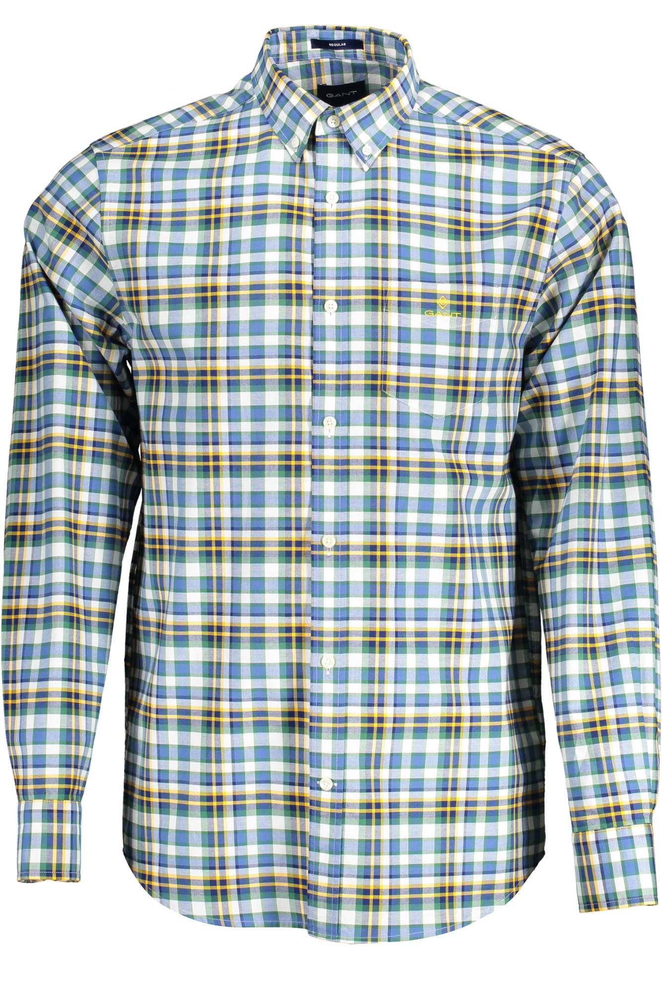 20013007670_BLU_758 – Herren-Langarmhemd Blau – Stilvolles Design mit Button-Down-Kragen – Größe: S – Farbe: Blu