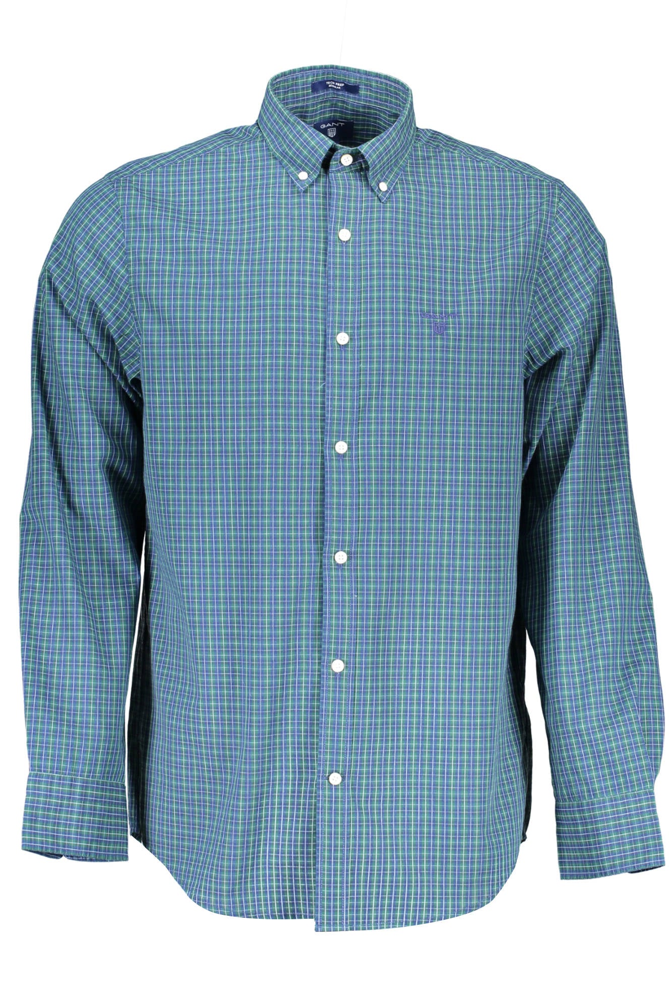 18033004320_BLU_423 – Herrenhemd Blau | Regular Fit | Button-Down-Kragen & Logo – Größe: S – Farbe: Blu