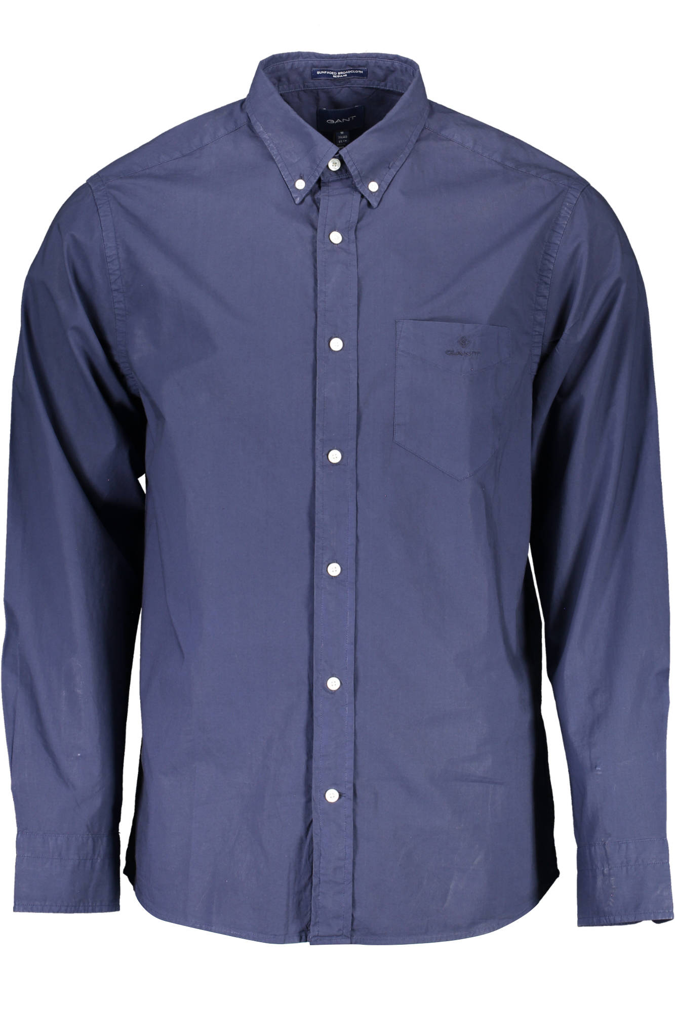 21013032830_BLU_433 – Bio-Baumwolle Herrenhemd Blau: Regular-Fit, Button-Down, Stilvoll – Größe: S – Farbe: Blu