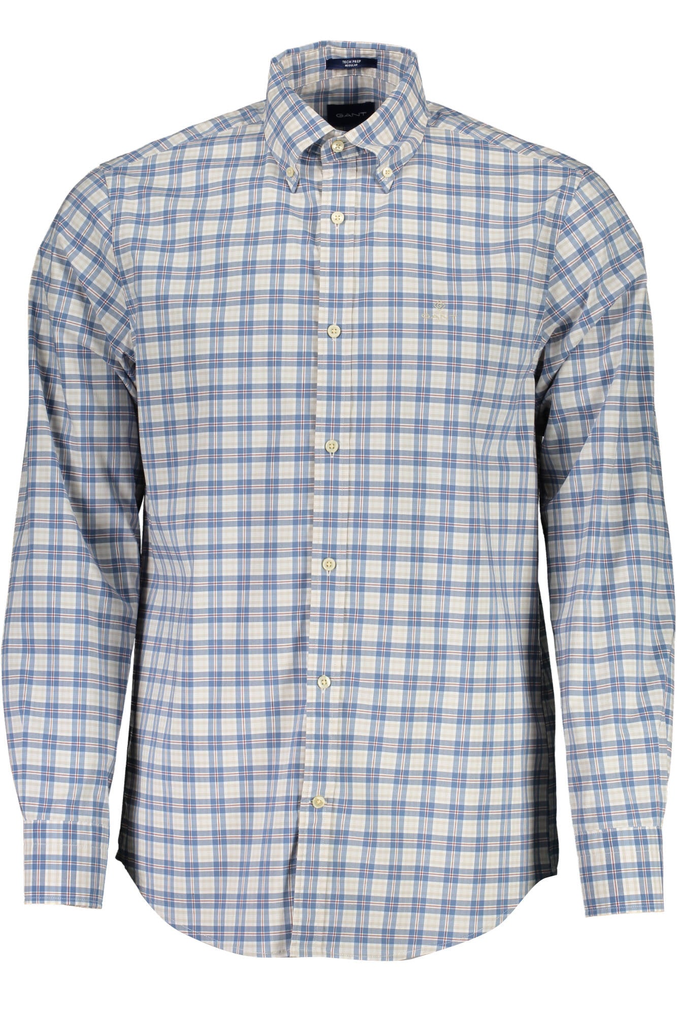 19023017430_BLU_401 – Stilvolles Herren Langarmshirt in Blau mit Button-Down-Kragen – Größe: S – Farbe: Blu