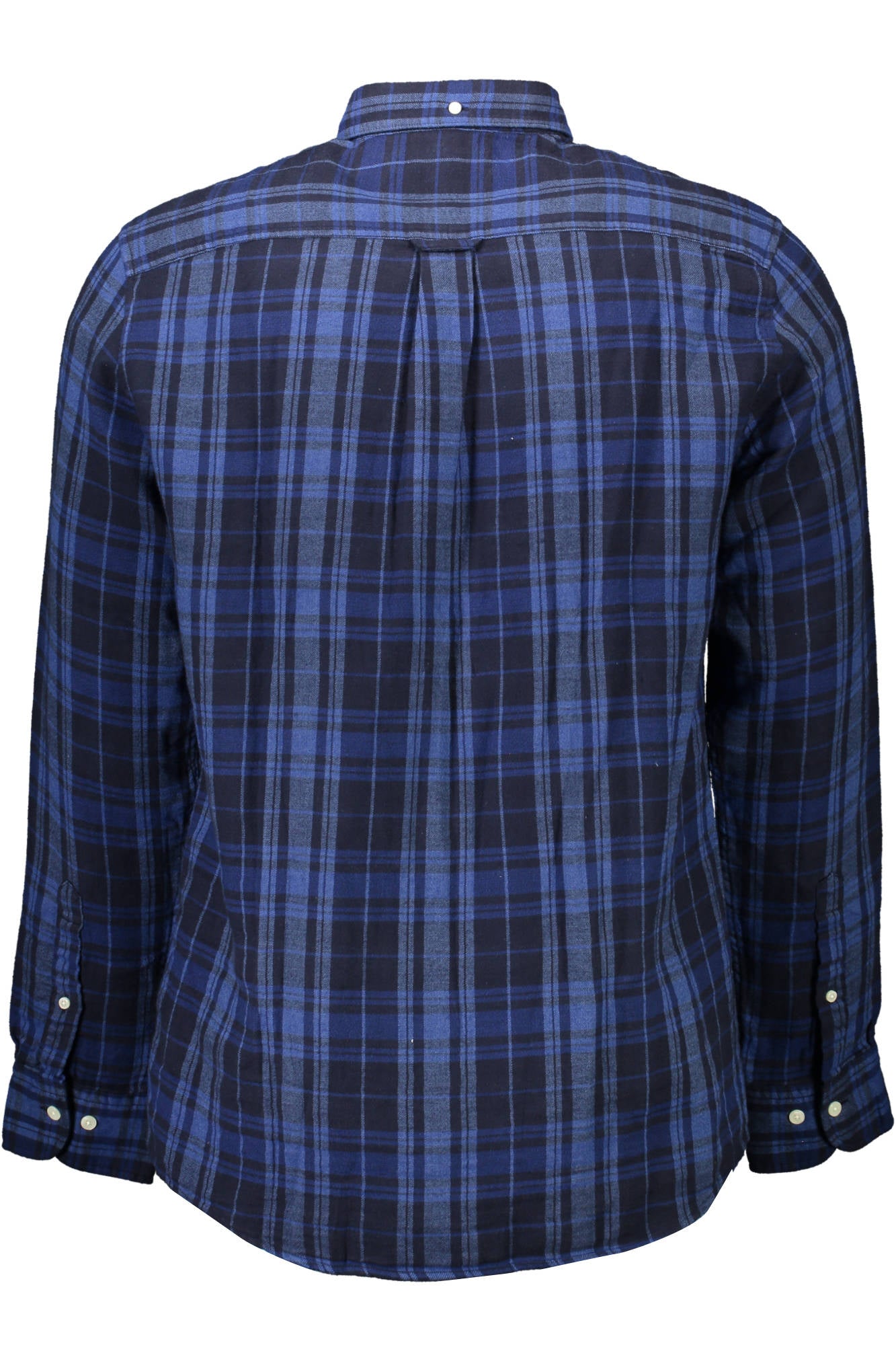 20033017520_BLU_433-EVENING-BLUE – Herren Langarmshirt Blau: Regular Fit mit Button-Down-Kragen – Größe: S, XL – Farbe: Blu