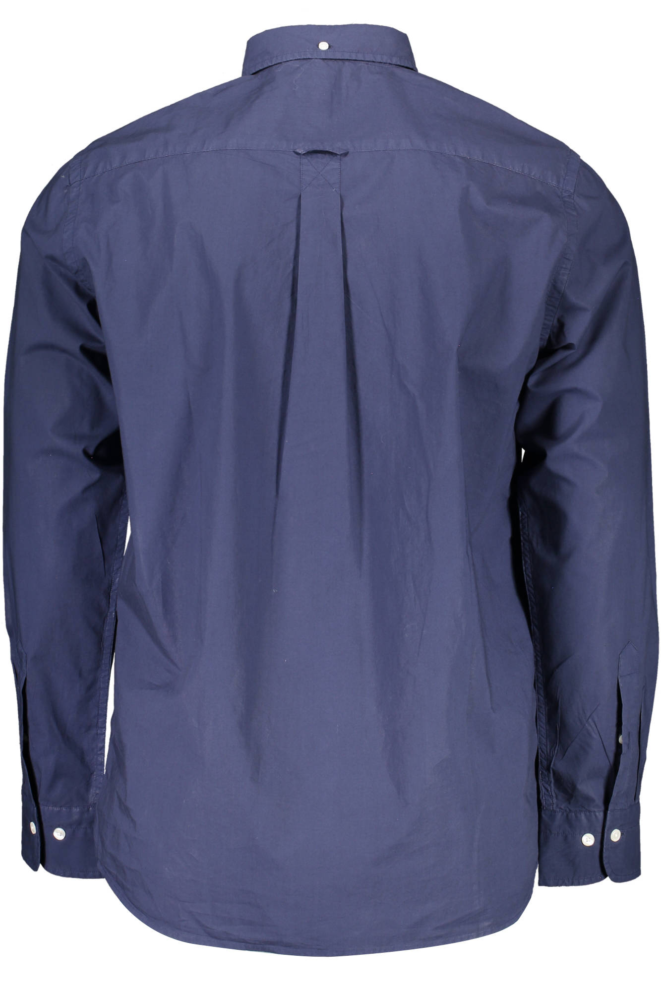 21013032830_BLU_433 – Bio-Baumwolle Herrenhemd Blau: Regular-Fit, Button-Down, Stilvoll – Größe: S – Farbe: Blu