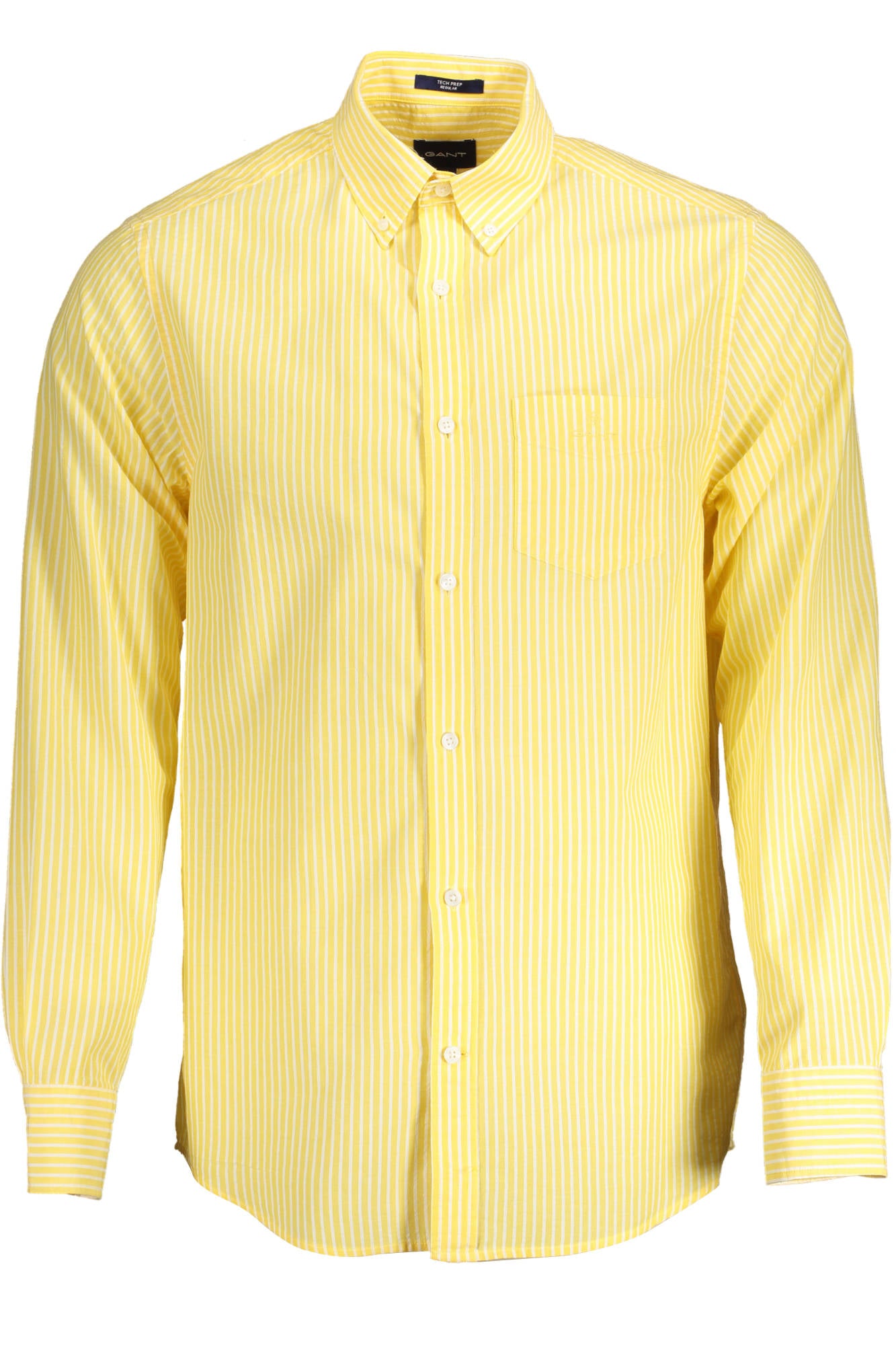 20013025030_GIALLO_706 – Herren Langarmhemd Gelb - Regular Fit mit Button-Down Kragen – Größe: S – Farbe: Giallo