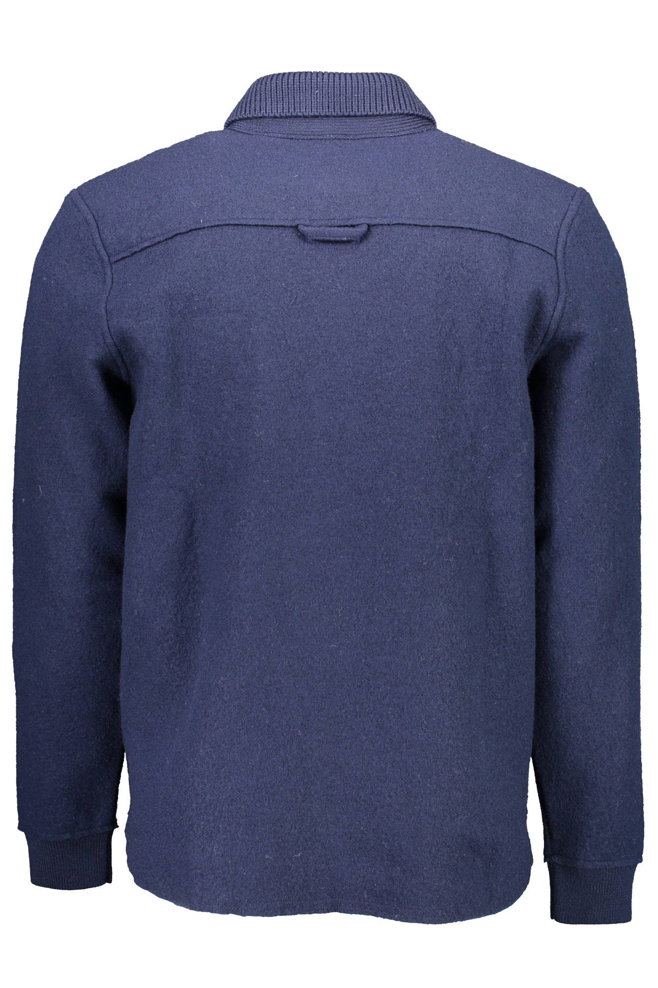 19038040061_BLU_433 – Eleganter Herren Cardigan Blau mit Knöpfen und Tasche – Größe: S – Farbe: Blu