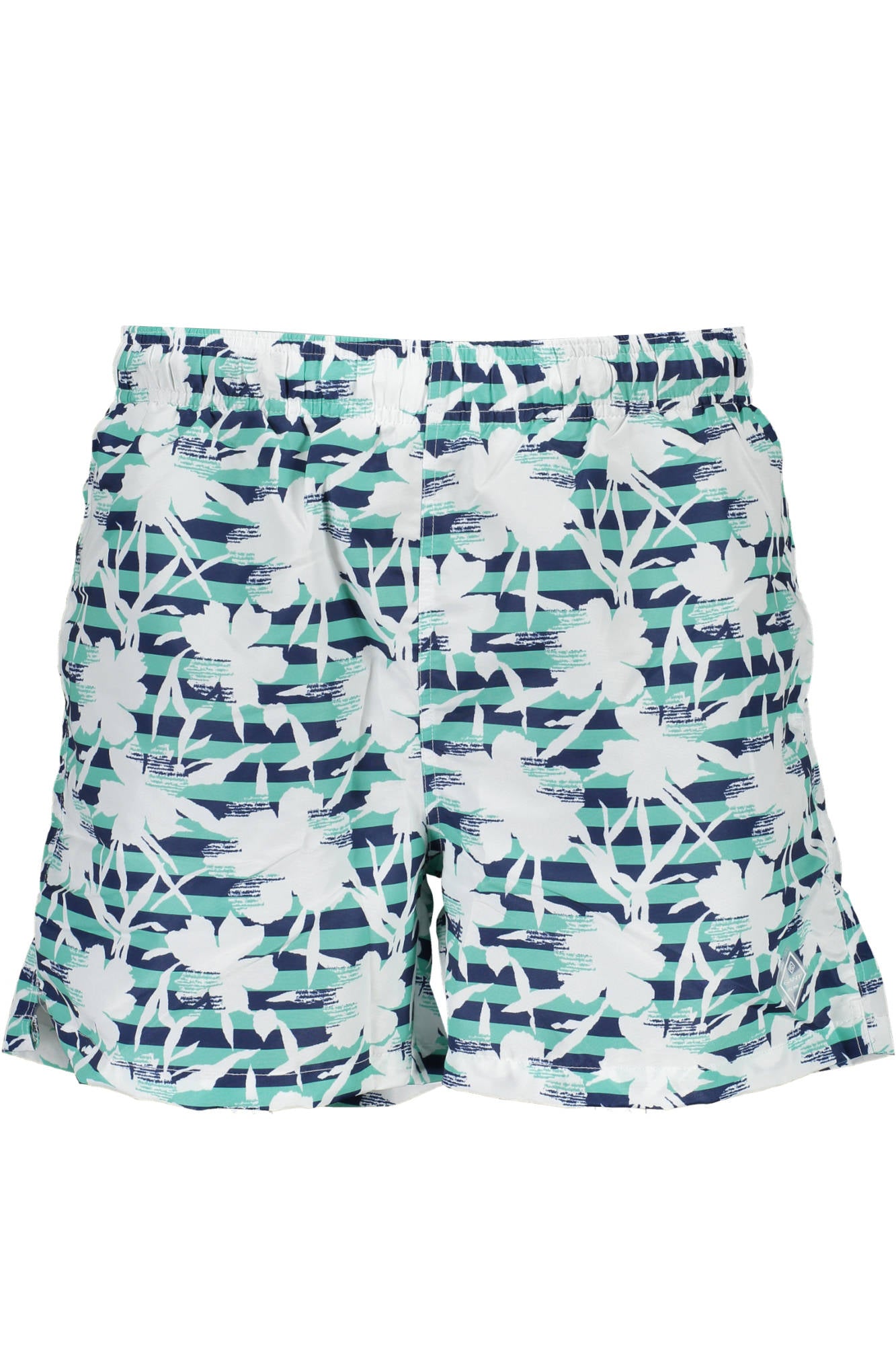 1901921916013_VERDE_355 – Grüne Herren-Bade-Boxershorts mit Taschen und Kordelzug – Größe: S – Farbe: Verde