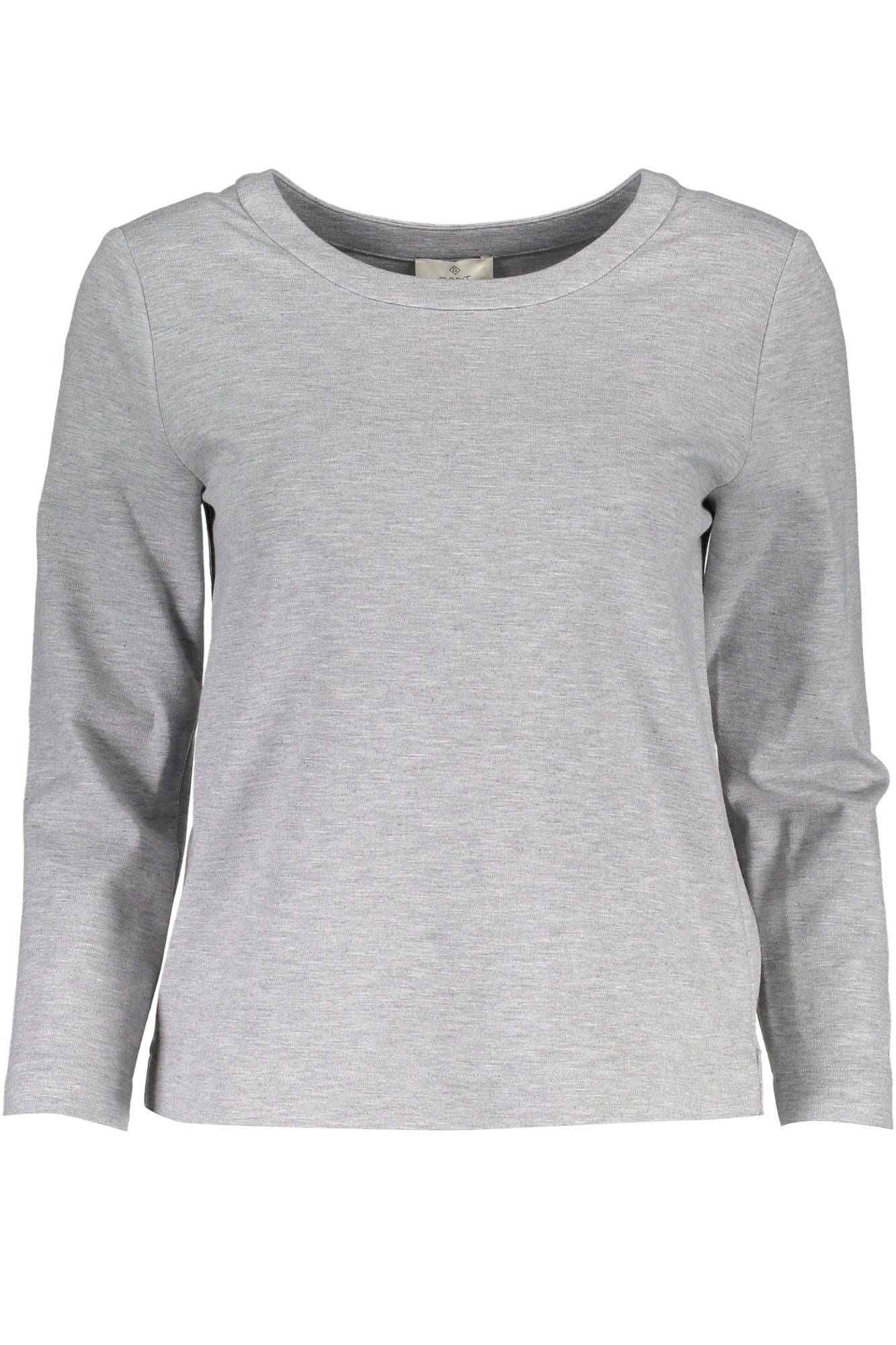 1701409911_GRIGIO_33 – Damen Langarm-Sweatshirt Grau mit Logo und Rundhalsausschnitt – Größe: XS – Farbe: Grigio