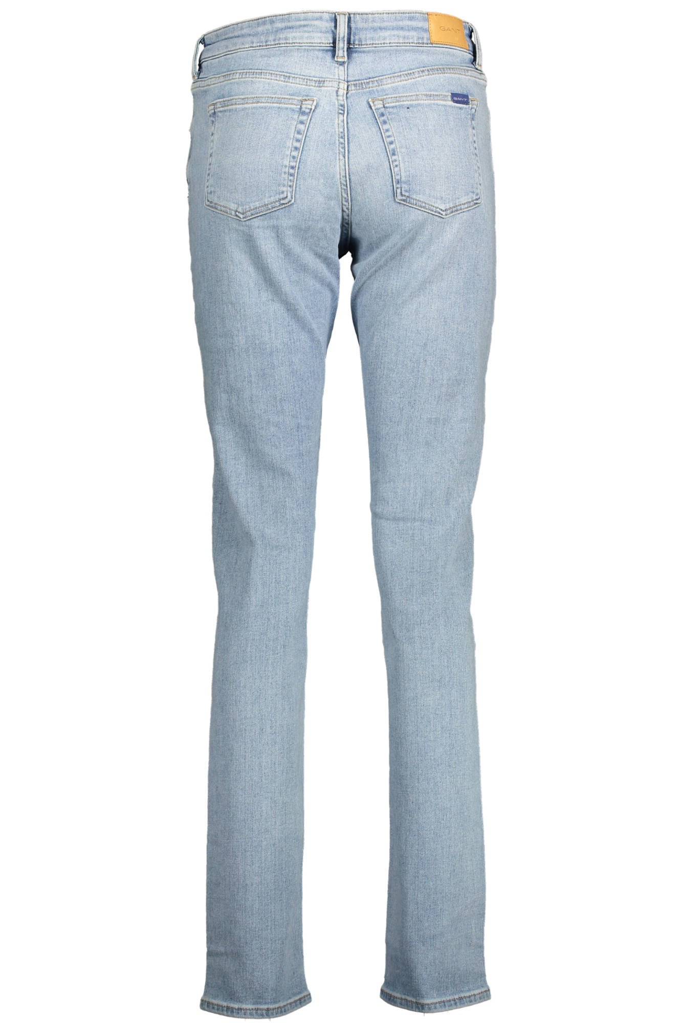 21014100131_AZZURRO_992 – Damen Slim Fit Jeans Blau aus Bio-Baumwolle - Verwaschener Look – Größe: 28 L34, 29 L34, 30 L34, 32 L34, 33 L34, 34 L34 – Farbe: Azzurro