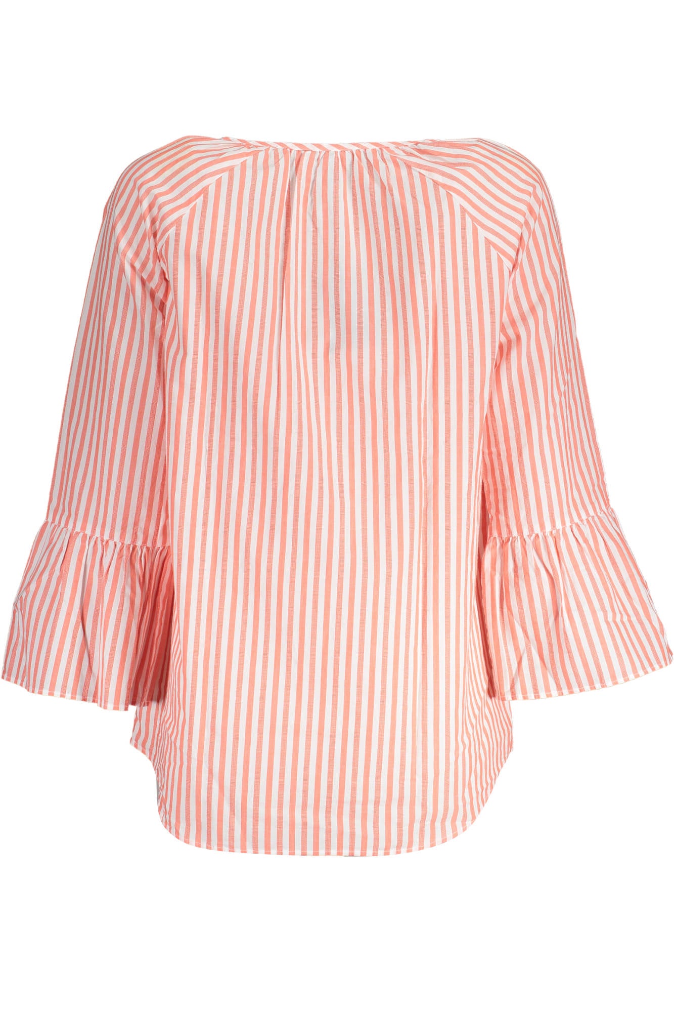 18014320042_ROSSO_643 – Damenpullover Rot V-Ausschnitt Langarmshirt mit Logo-Detail – Größe: 32 – Farbe: Rosso