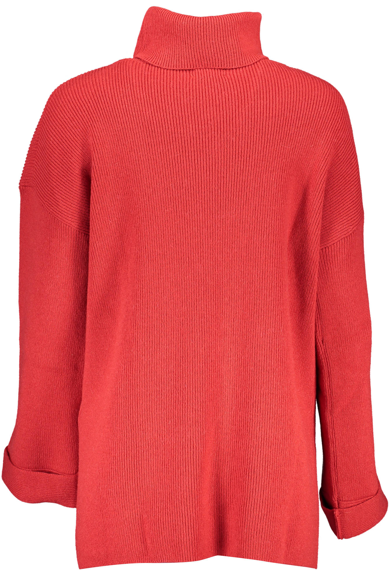 19034803089_ROSSO_610 – Eleganter Damenpullover in Rot – Langarm mit Rollkragen & Logo – Größe: XS – Farbe: Rosso