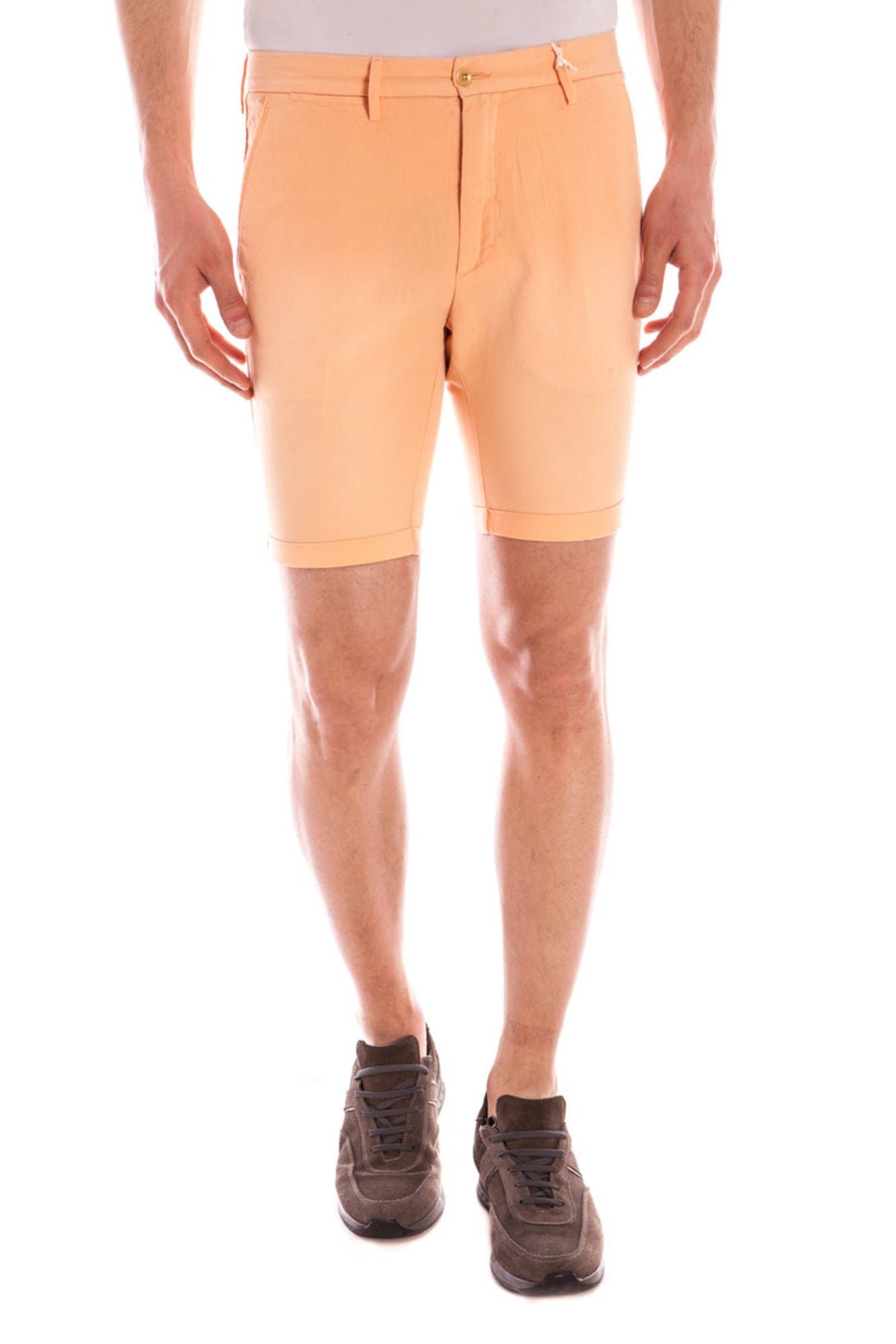 1401021328_ARANCIO_841 – Herren Bermuda-Shorts Orange mit 5 Taschen und Logo-Detail – Größe: 28, 30, 31, 32, 33 – Farbe: Arancione