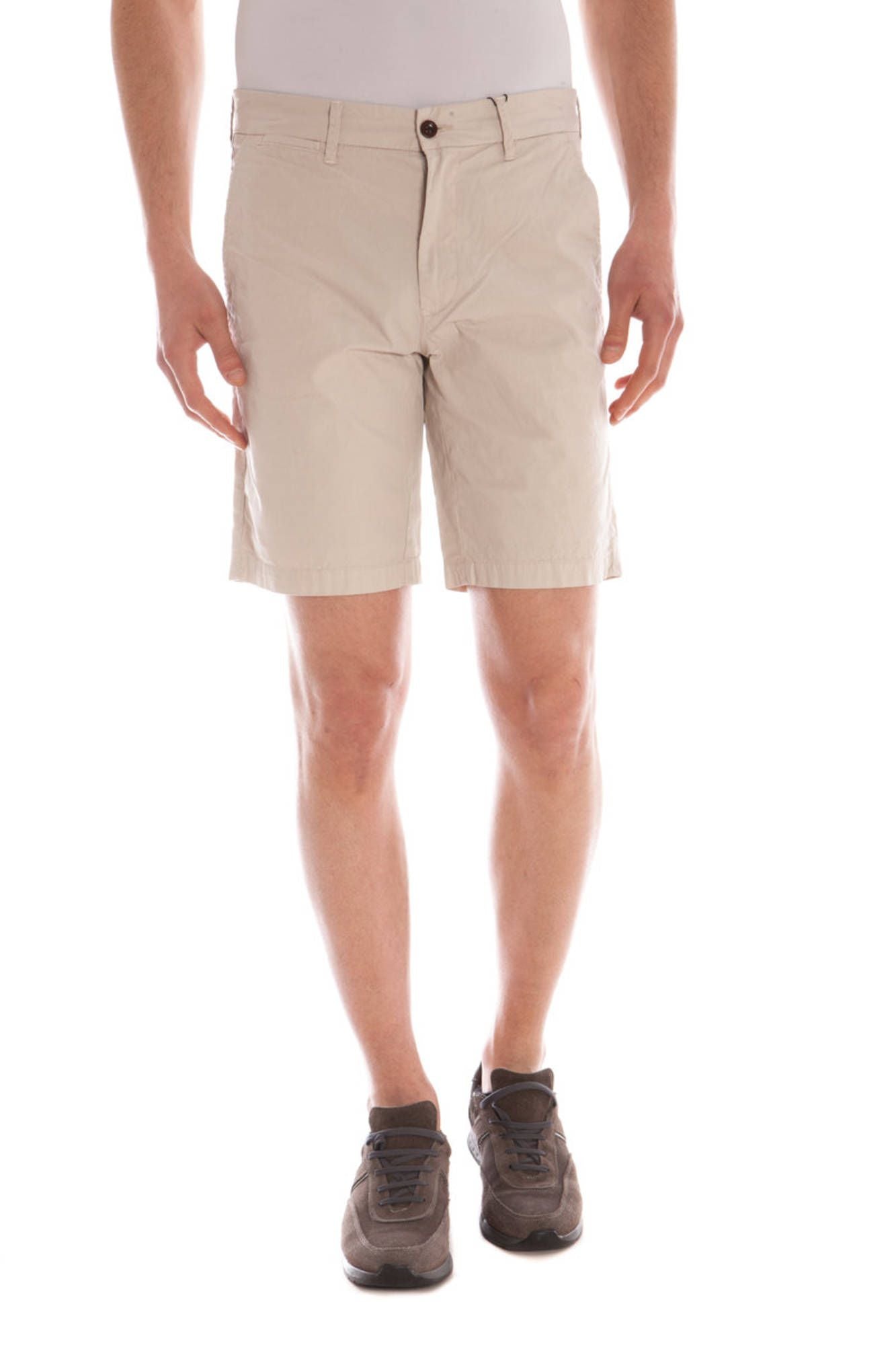 1401021377_BEIGE_211 – Bequeme Herren Bermudashorts in Beige mit 5-Taschen-Design – Größe: 30 – Farbe: Beige