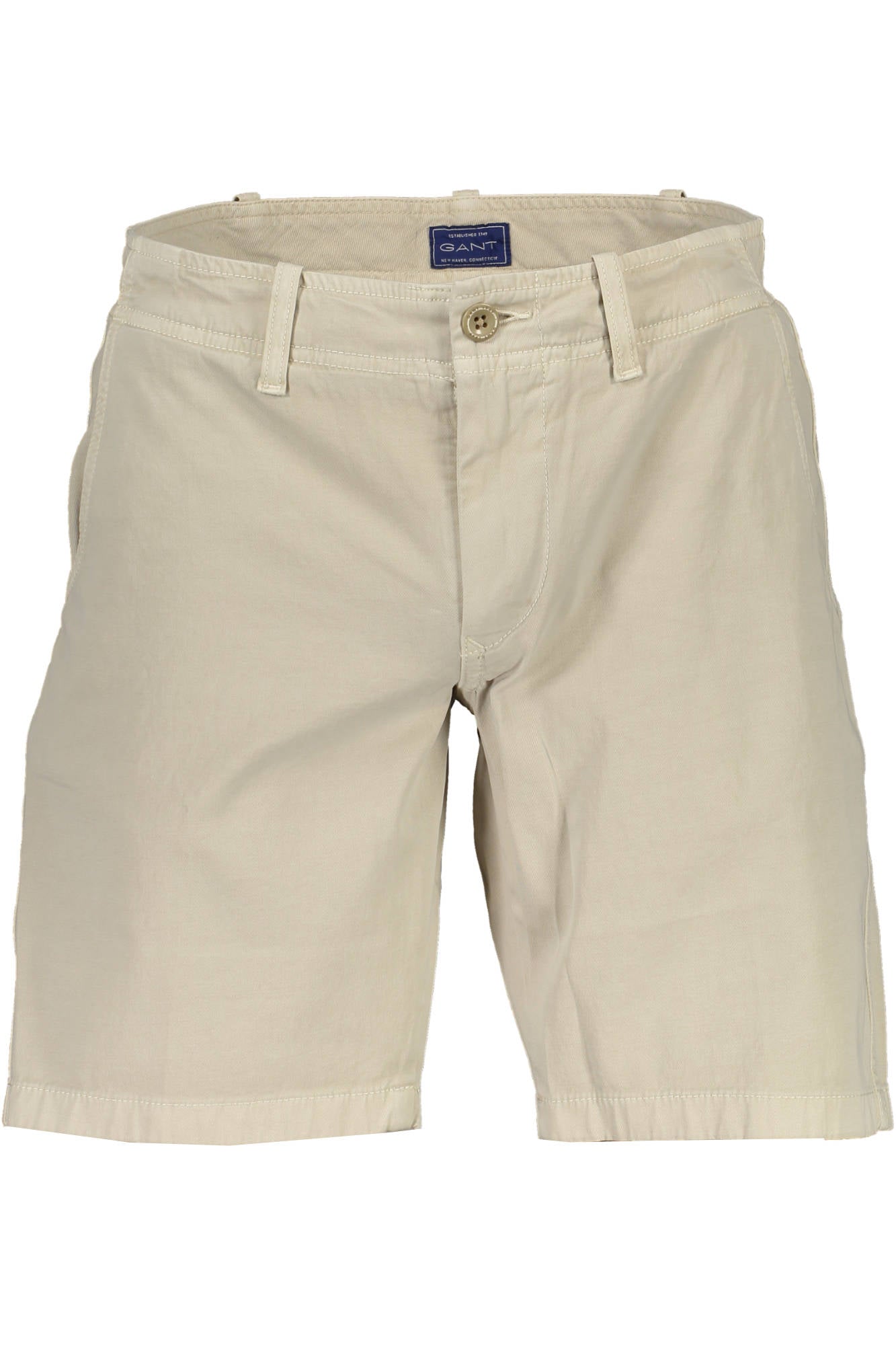 2101020059_BEIGE_012 – Beige Herren-Bermuda-Shorts aus Bio-Baumwolle mit 4 Taschen – Größe: 30 – Farbe: Beige