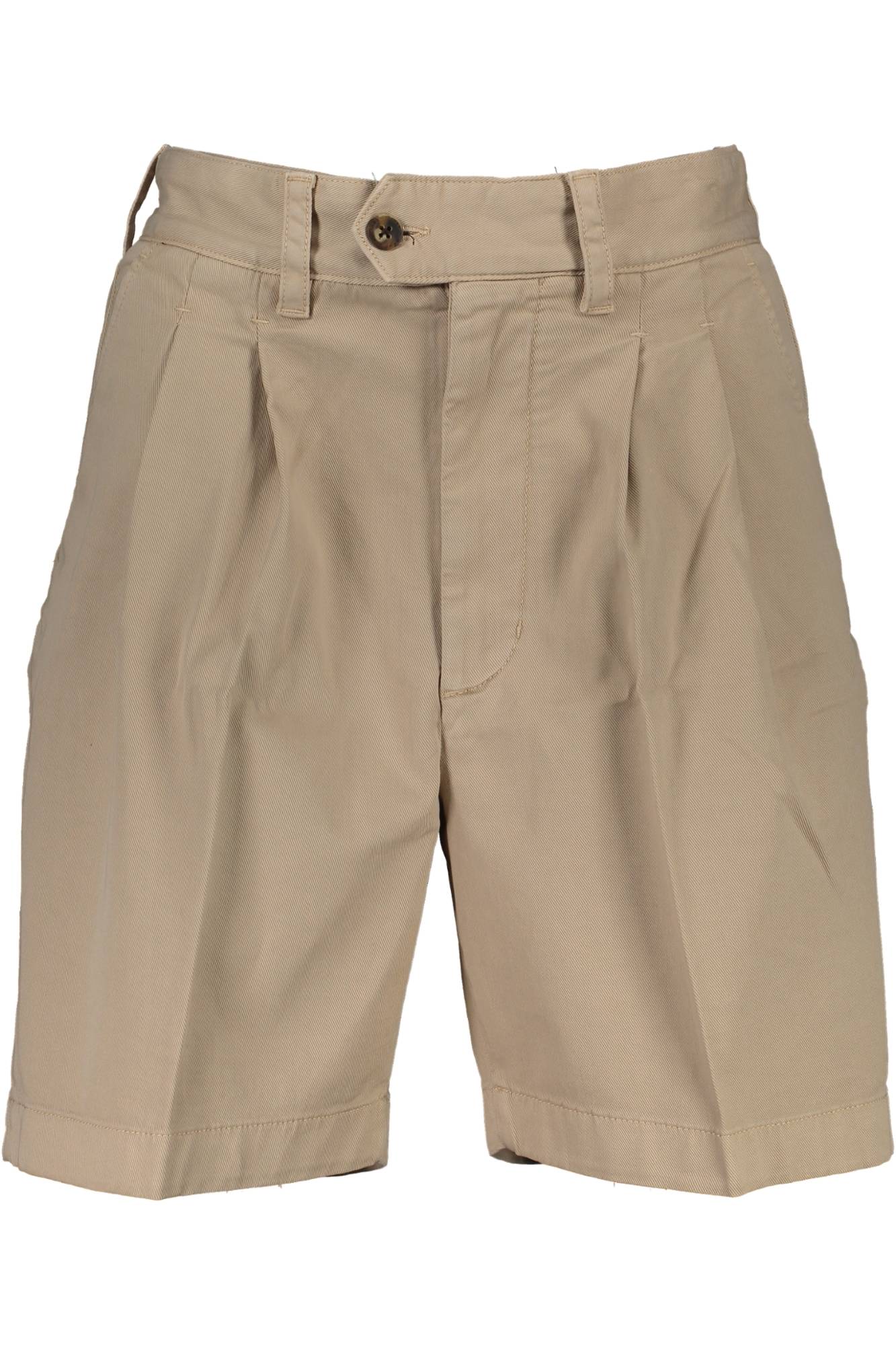 2101200050_BEIGE_277 – Bequeme Herren Bermuda-Shorts Beige aus Bio-Baumwolle mit 4 Taschen – Größe: 29, 30, 31, 35, 36, 38, 40 – Farbe: Beige