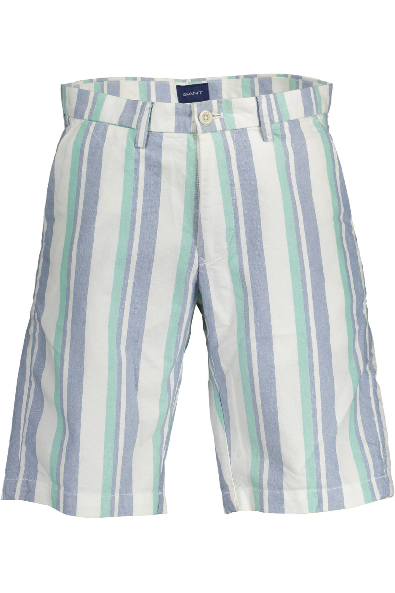 1300205011_BIANCO_448 – Elegante Herren Bermuda-Shorts in Weiß mit 5 Taschen und Reißverschluss – Größe: 30, 31 – Farbe: Bianco