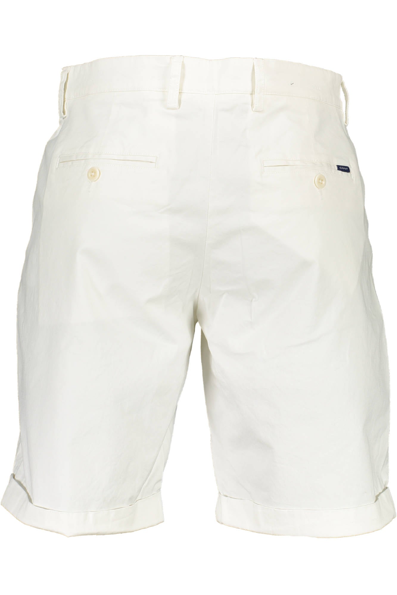 2101200070_BIANCO_113 – Weiße Herren-Bermuda-Shorts aus Bio-Baumwolle mit 5 Taschen – Größe: 31, 32 – Farbe: Bianco