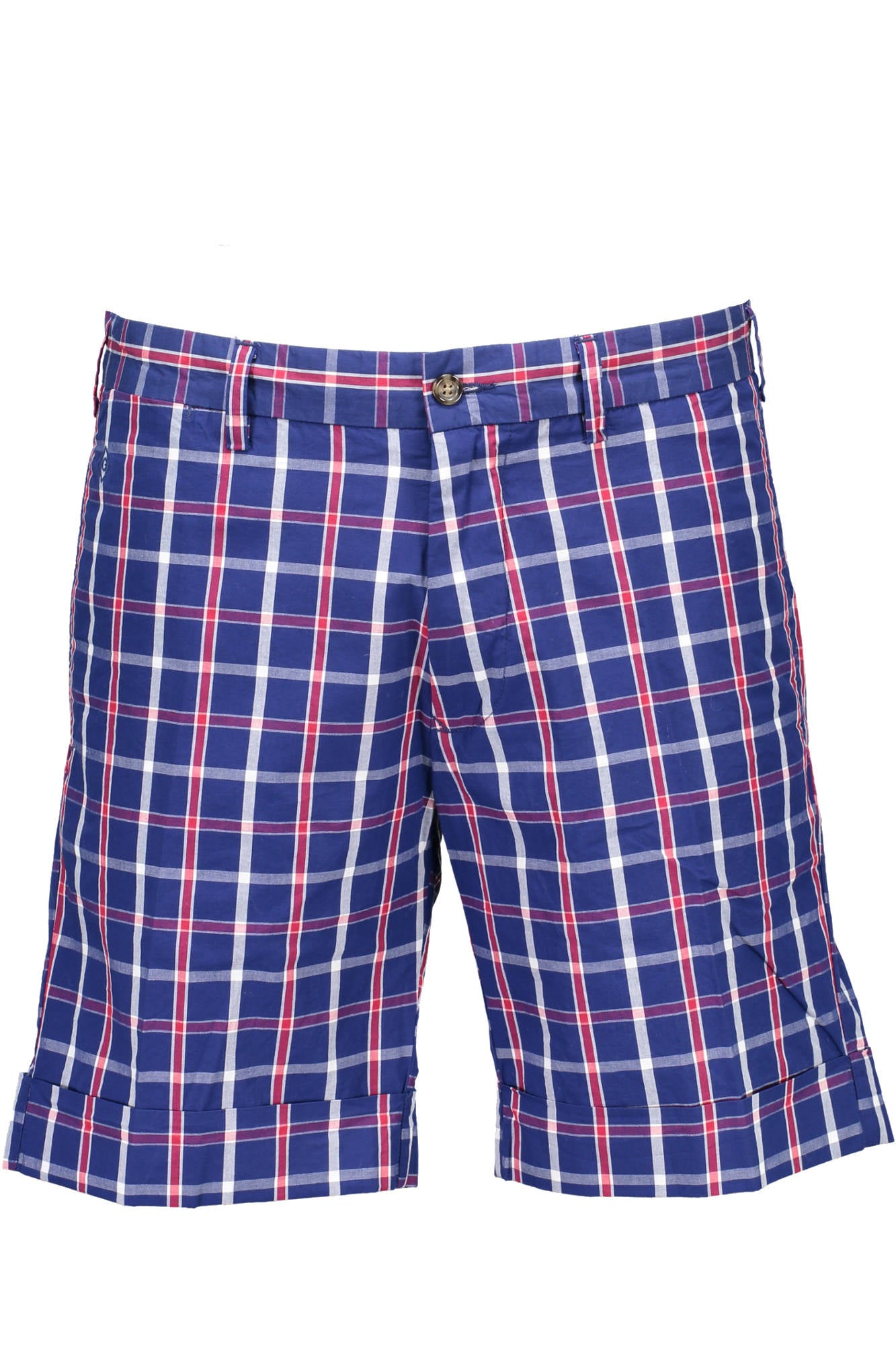 1501021007_BLU_434 – Herren Bermuda-Shorts Blau mit 5-Taschen, Knopf & Reißverschluss – Größe: 29, 31 – Farbe: Blu