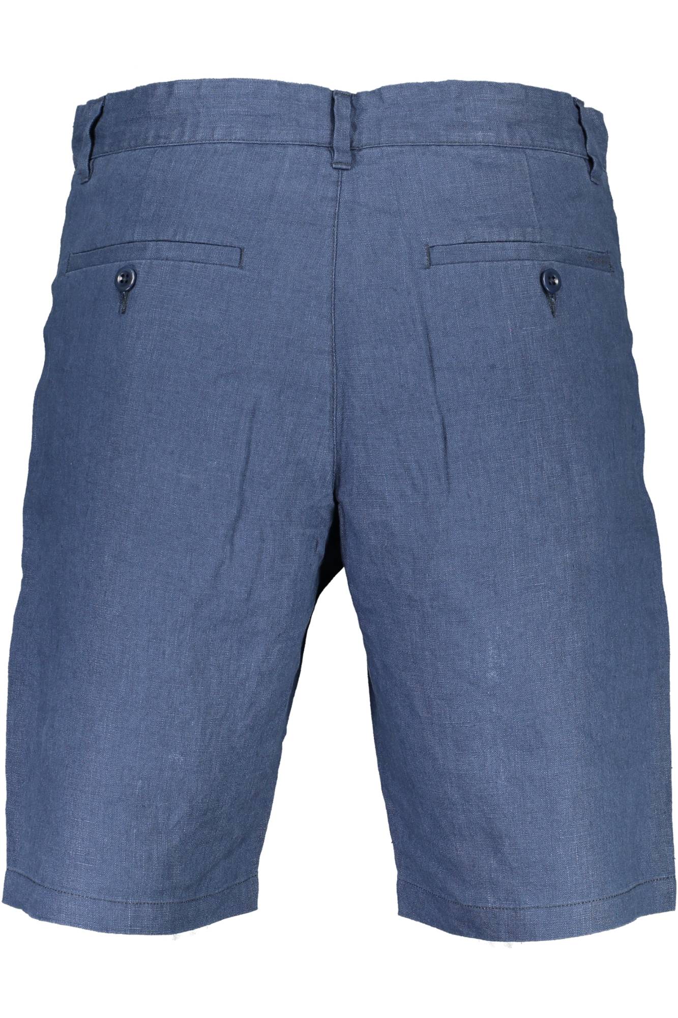2001205026_BLU_461 – Herren Bermuda-Shorts Blau mit Kordelzug und 4 Taschen - Stilvoll & Bequem – Größe: S – Farbe: Blu