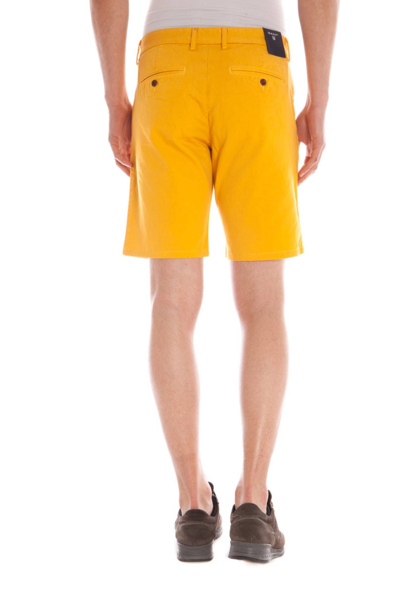 1401021611_GIALLO_839 – Herren Bermuda-Shorts Gelb mit 4 Taschen, Knopf & Reißverschluss – Größe: 30 – Farbe: Giallo