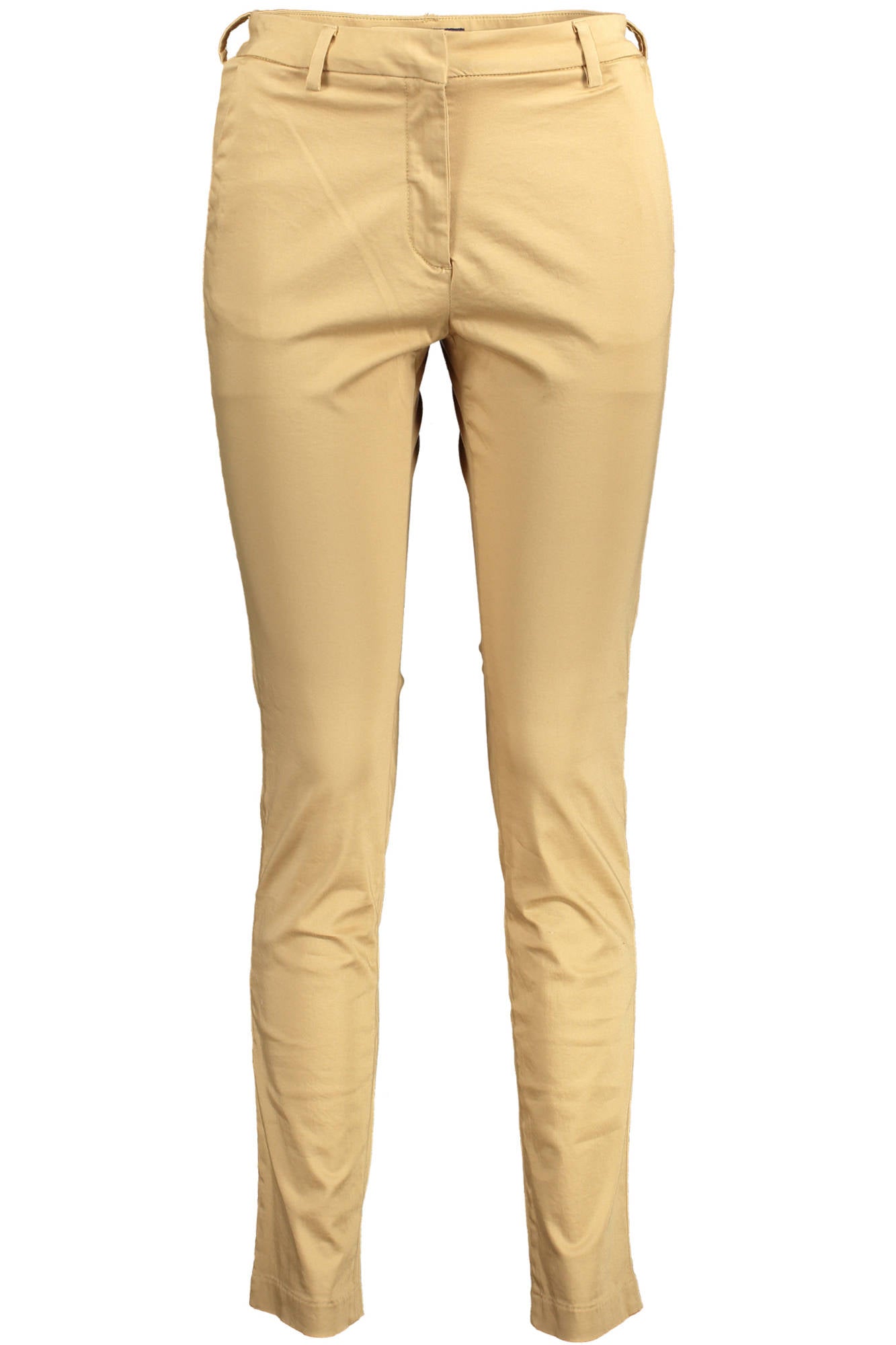 19014150077_BEIGE_248 – Elegante Damenhose Beige mit 4 Taschen & Logo - Perfekt für jeden Anlass – Größe: 34 L34, 36 L34, 44 L34, 46 L34 – Farbe: Beige