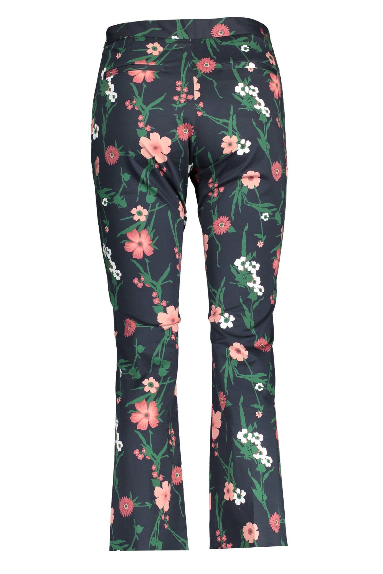 19014150093_BLU_433 – Blaue Damenhose mit Kontrastdetails und seitlichem Reißverschluss – Größe: 34 – Farbe: Blu