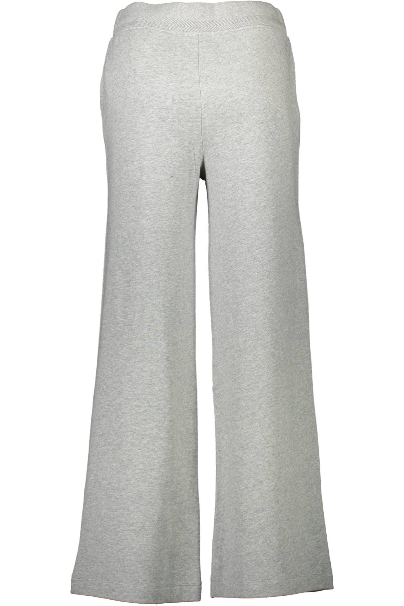 20034202950_GRIGIO_94-LIGHT-GREY-MELANGE – Damen-Sporthose Grau: Weites Bein, Elastischer Bund, 2 Taschen – Größe: XS, XL – Farbe: Grigio