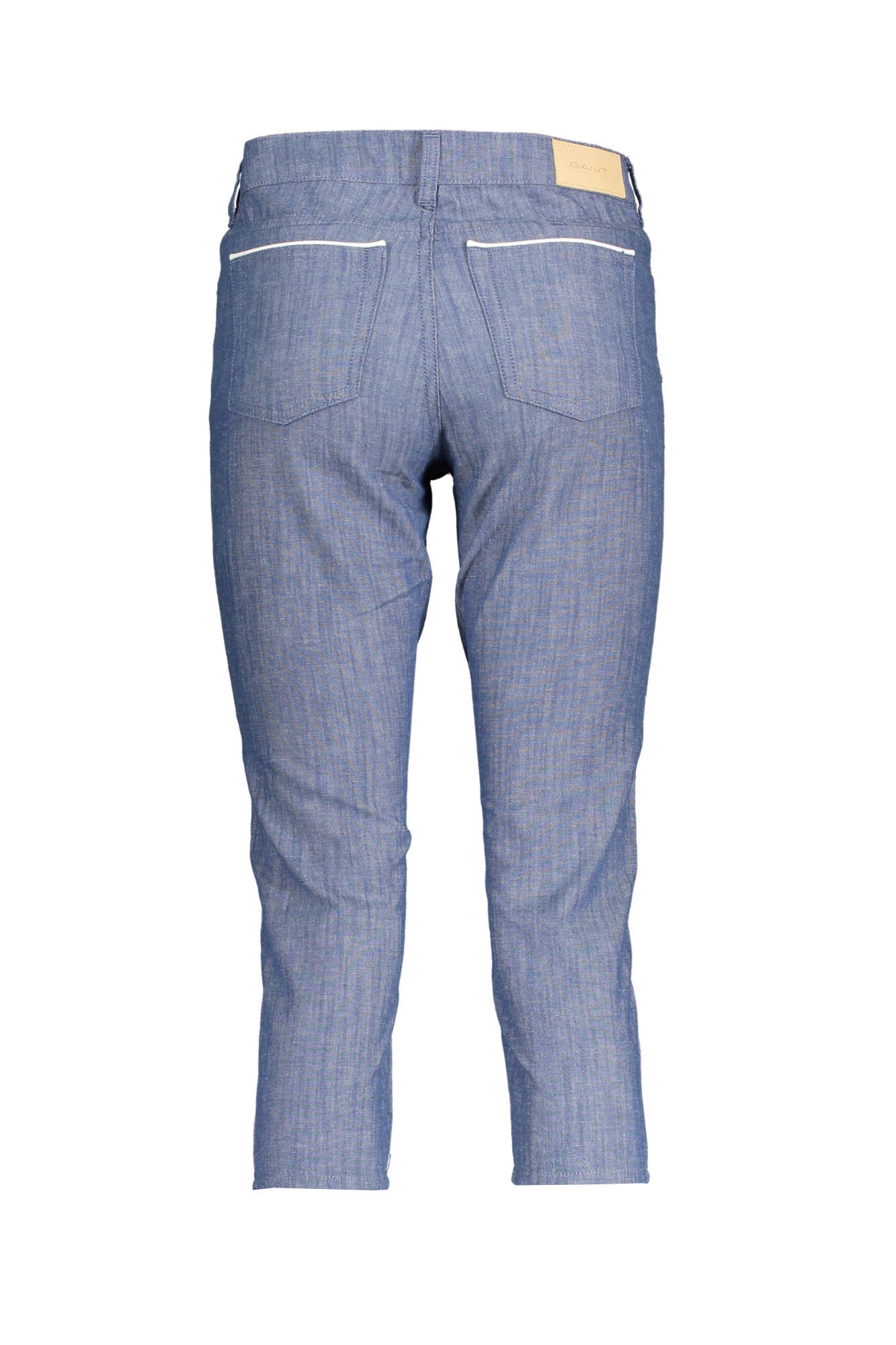 19014100067_BLU_479 – Damen 3/4-Hose Blau mit Kontrastdetails und 5 Taschen – Größe: 26 – Farbe: Blu