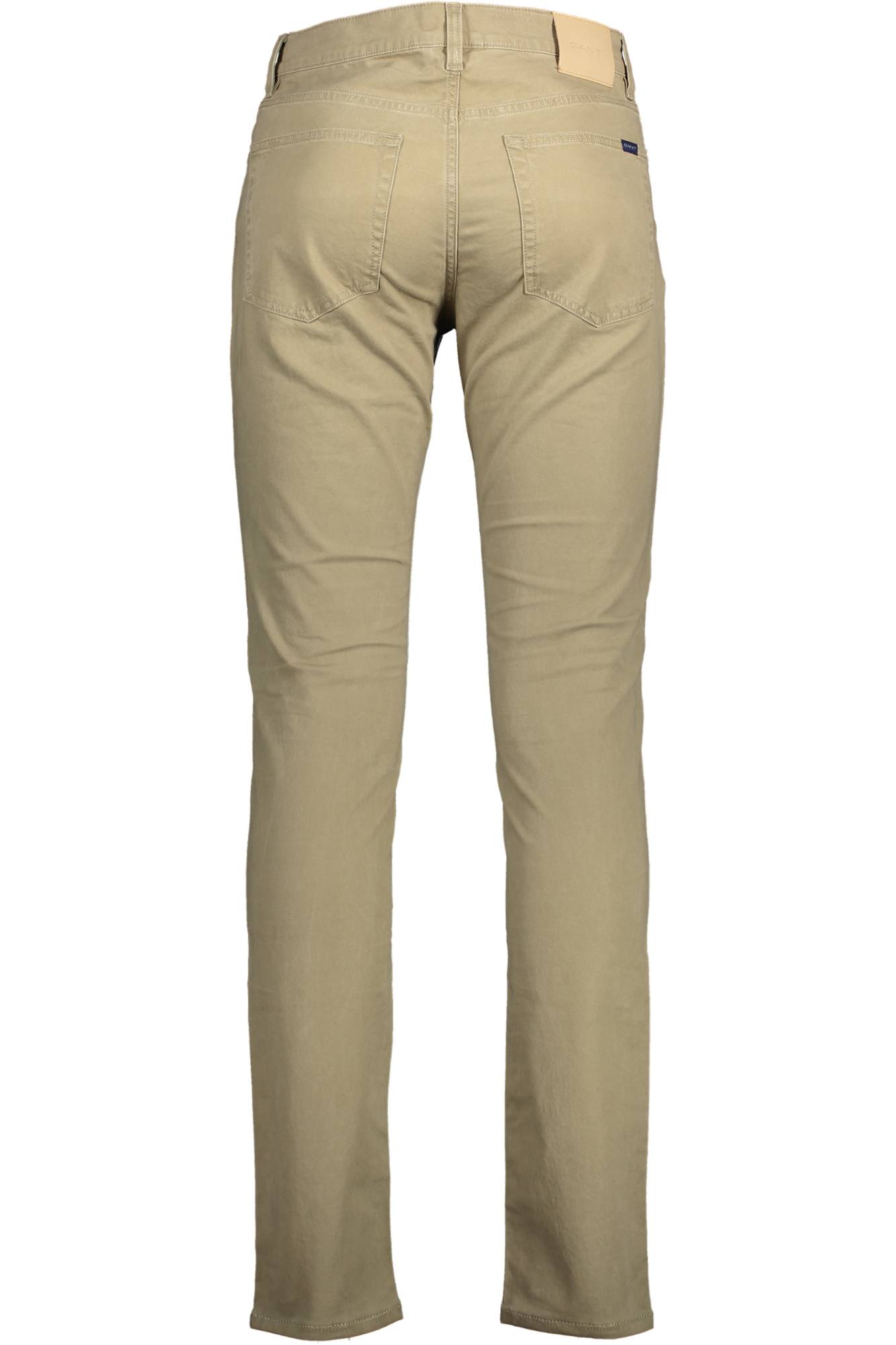 21011000288_BEIGE_248 – Elegante Slim-Hose Beige für Herren - 100% Bio-Baumwolle, 5 Taschen – Größe: 35 L34, 40 L34 – Farbe: Beige