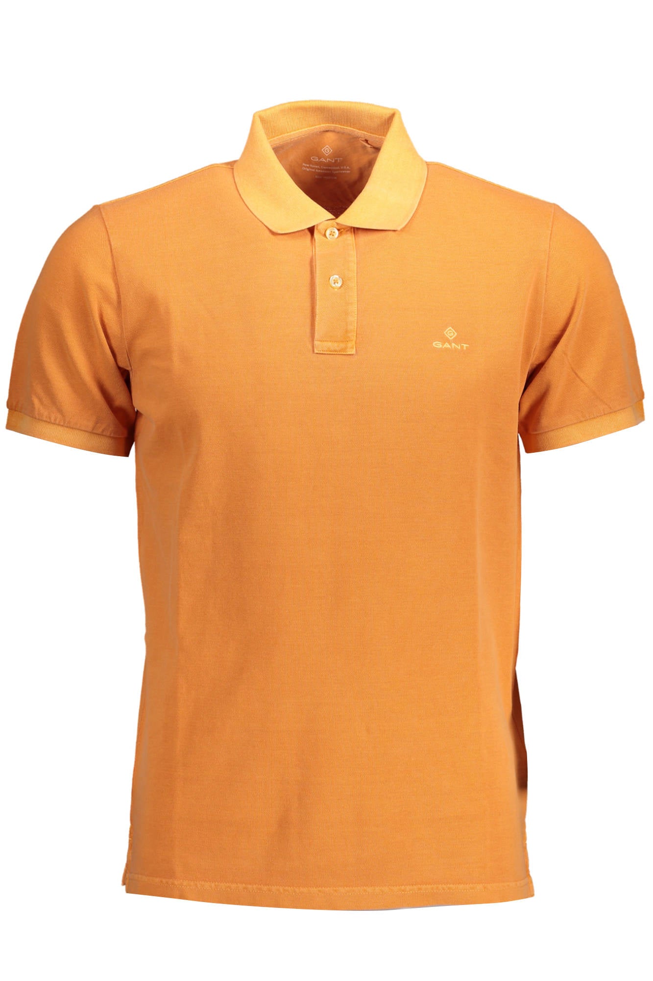 21012052028_ARANCIO_806 – Herren Kurzarm-Poloshirt in Orange mit Stickerei und Kontrastdetails – Größe: S – Farbe: Arancione