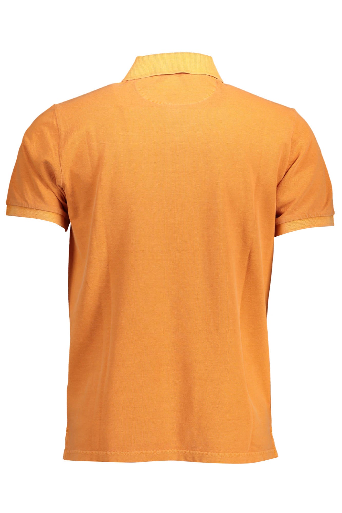 21012052028_ARANCIO_806 – Herren Kurzarm-Poloshirt in Orange mit Stickerei und Kontrastdetails – Größe: S – Farbe: Arancione