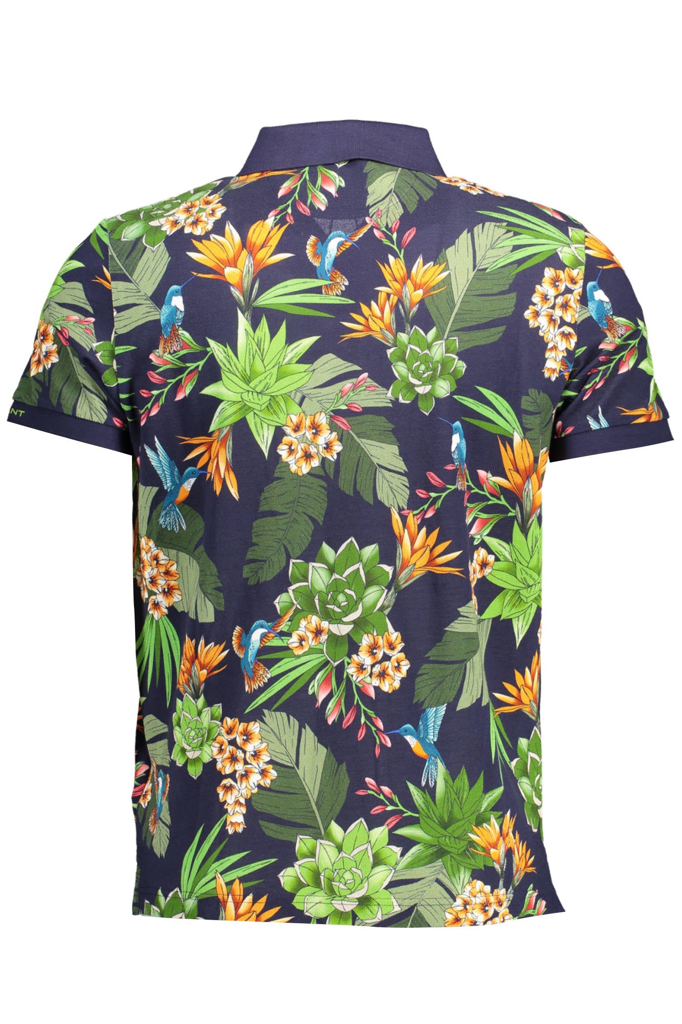 21012022090_BLU_433 – Stilvolles Herren-Poloshirt in Blau mit Stickerei und Logodetails – Größe: S – Farbe: Blu