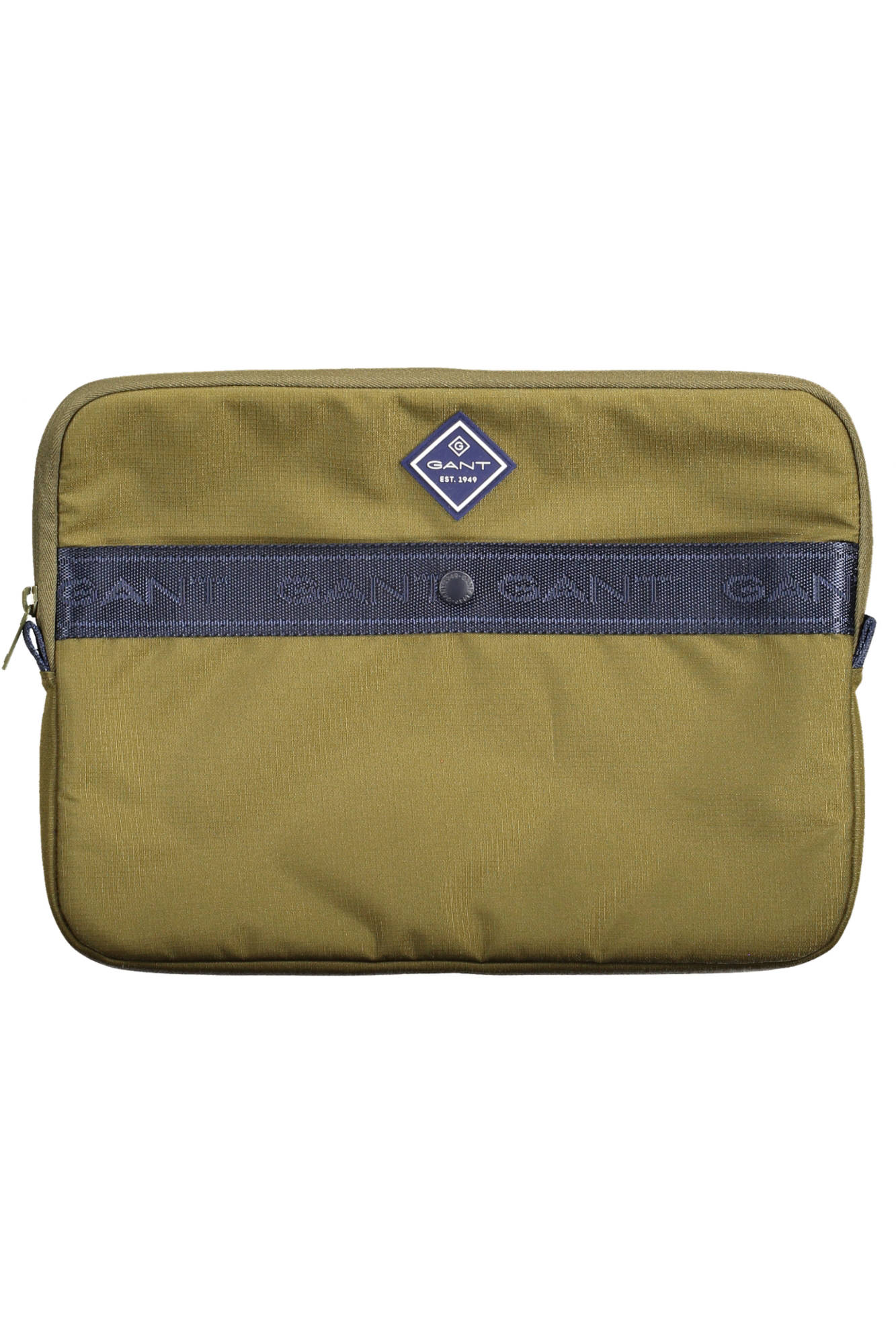 20039970130_VERDE_349 – Stilvolle Herren Laptoptasche in Grün mit iPad Fach und Stickerei – Größe: UNI – Farbe: Verde