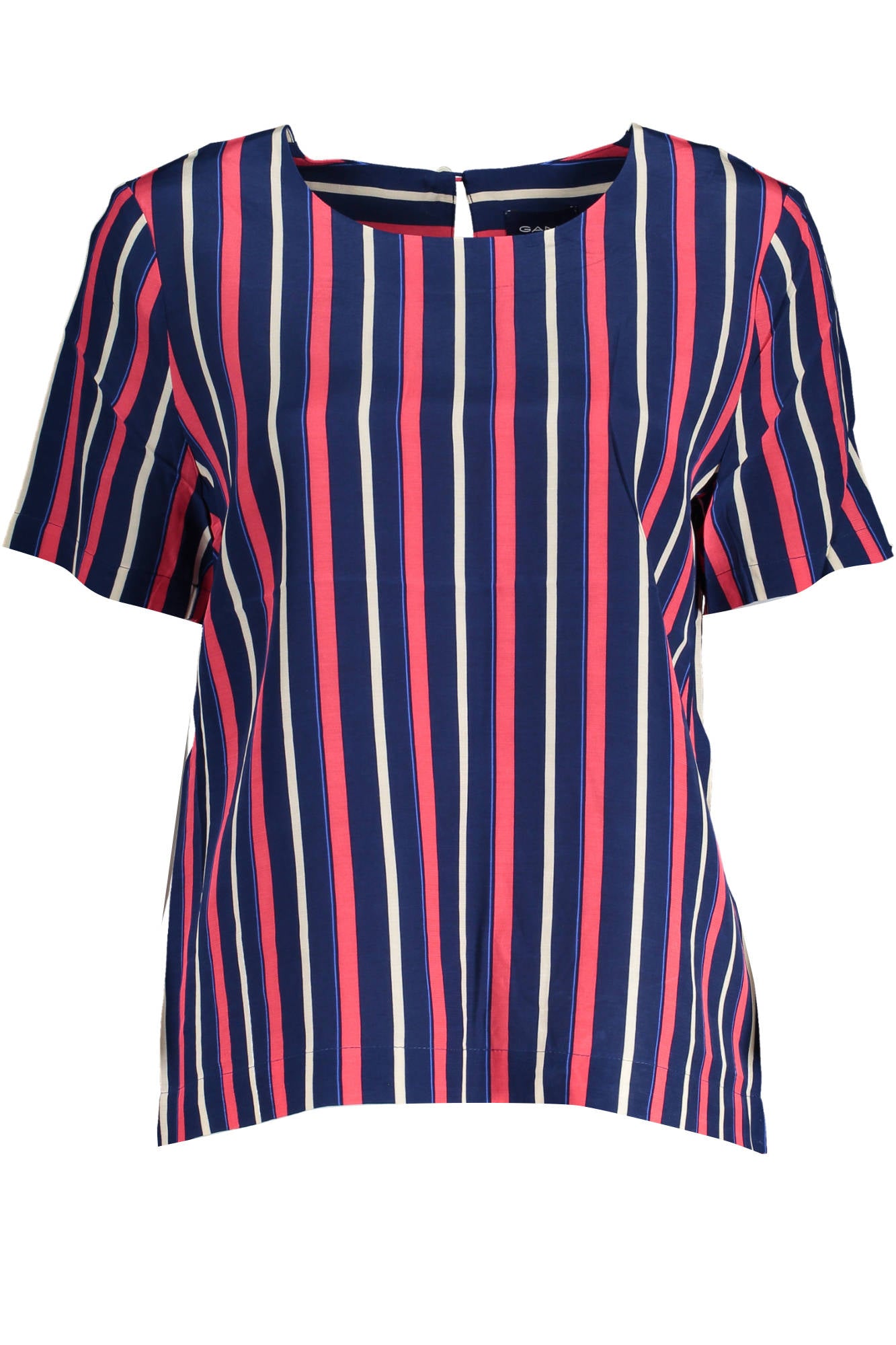 19014301066_BLU_423 – Kurzarmliges Damen T-Shirt in Blau mit eleganten Details – Größe: 36 – Farbe: Blu