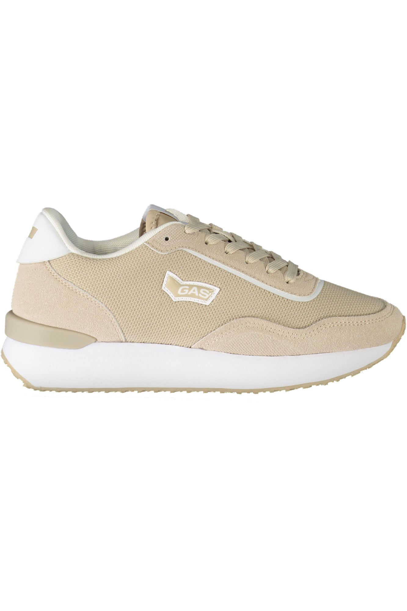 GAW413500_BE0002 – Beiger Damensportschuh mit kontrastierenden Details und Schnürsenkeln – Größe: 37, 38 – Farbe: Beige
