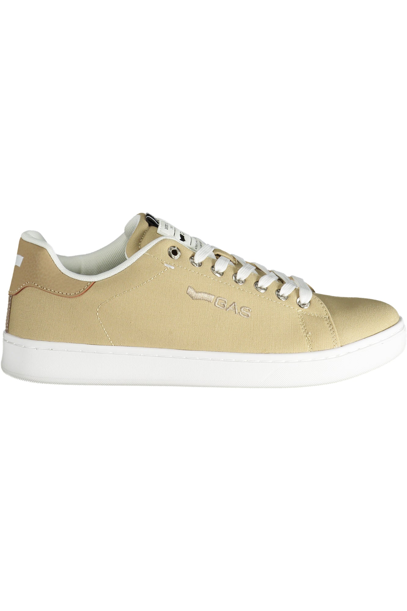 GAM514116_BE0002 – Beiger Herrensportschuh mit kontrastierenden Details und Stickerei – Größe: 41, 42, 43, 44, 45 – Farbe: Beige
