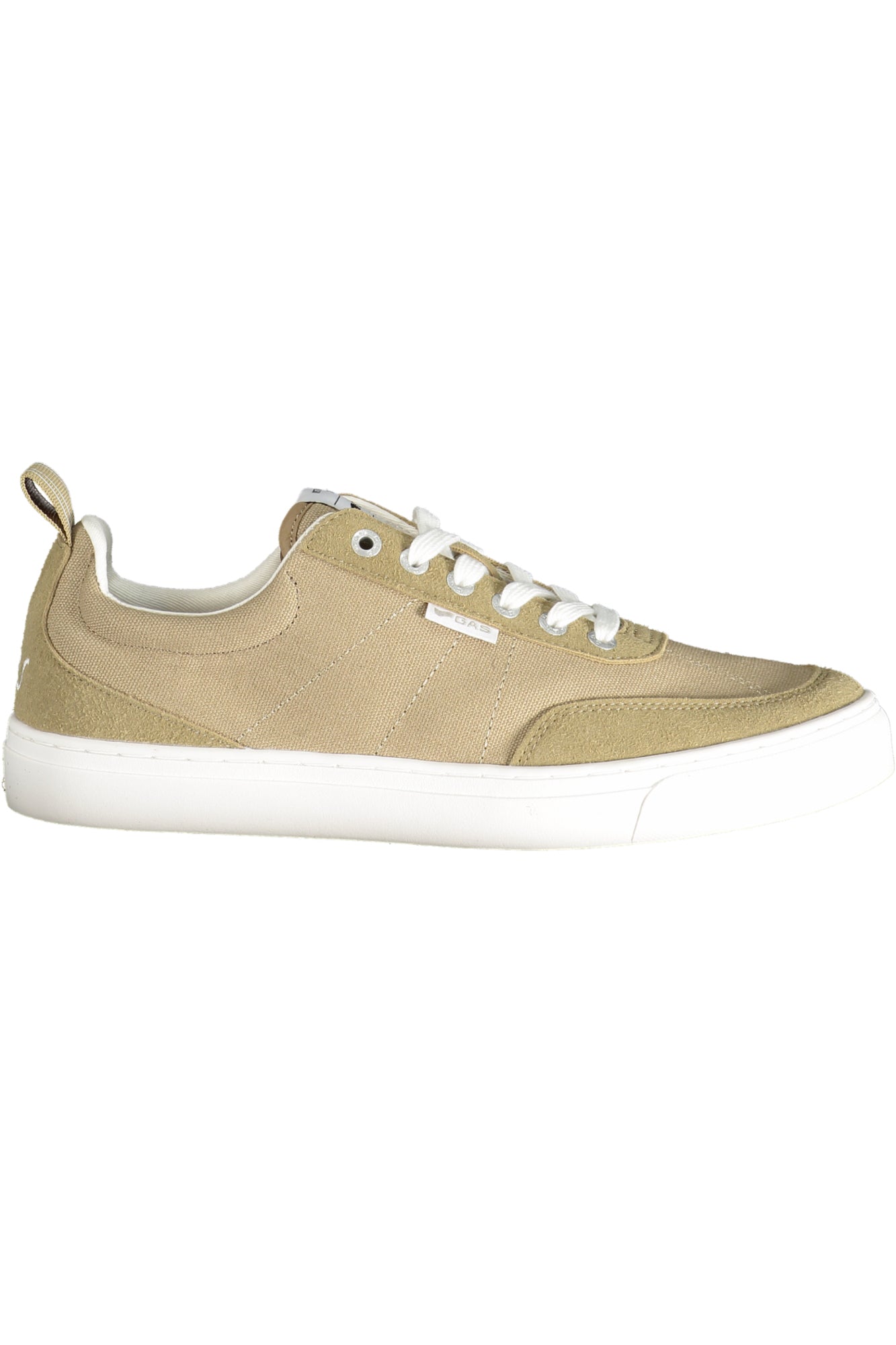 GAM514005_BE0057 – Beiger Herren Sportschuh mit Schnürsenkeln – Kontrast-Details Sneaker – Größe: 40, 41, 42, 43, 44, 45, 46 – Farbe: Beige