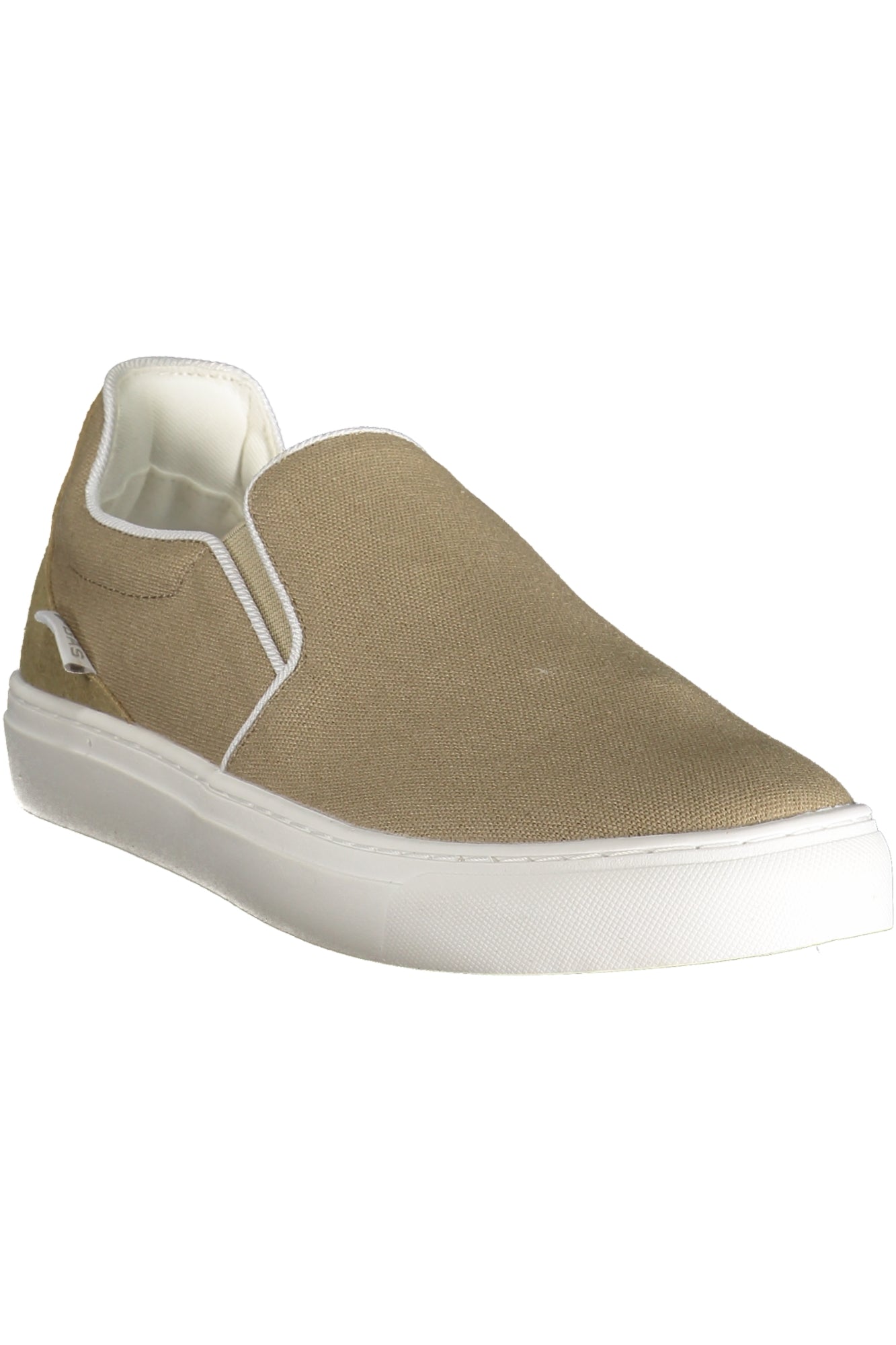 GAM514010_BE0057 – Herren-Sportschuh Beige: Elastik, kontrastierende Details, Logo – Größe: 42, 43, 44, 45, 46, 40, 41 – Farbe: Beige