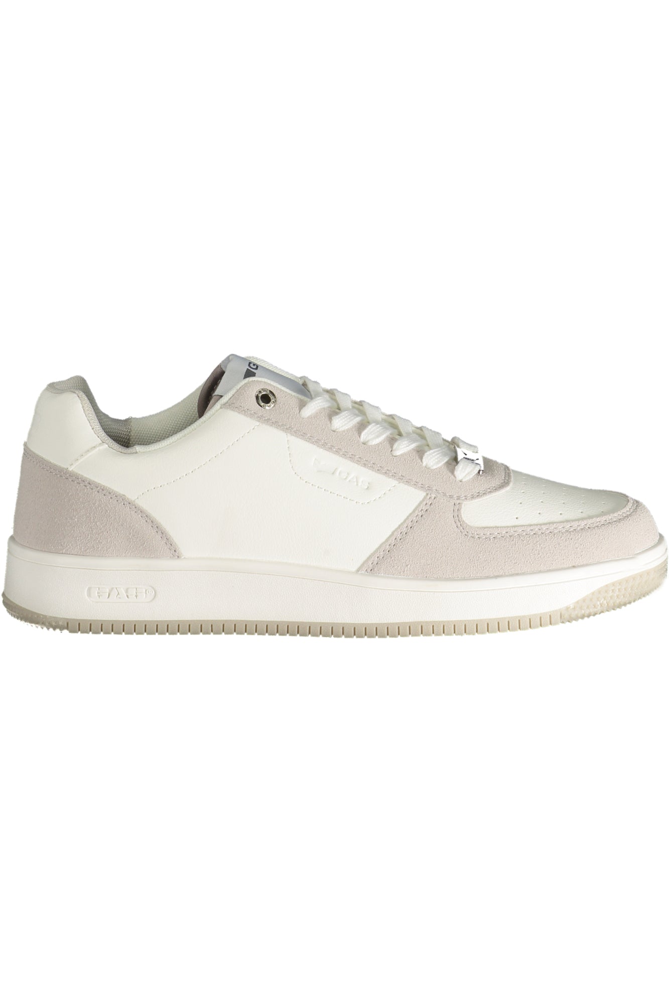 GAM514211_BI0061 – Weißer Herrensportschuh mit grauen Details und Schnürsenkeln – Größe: 40, 41, 42, 43, 44, 45, 46 – Farbe: Bianco