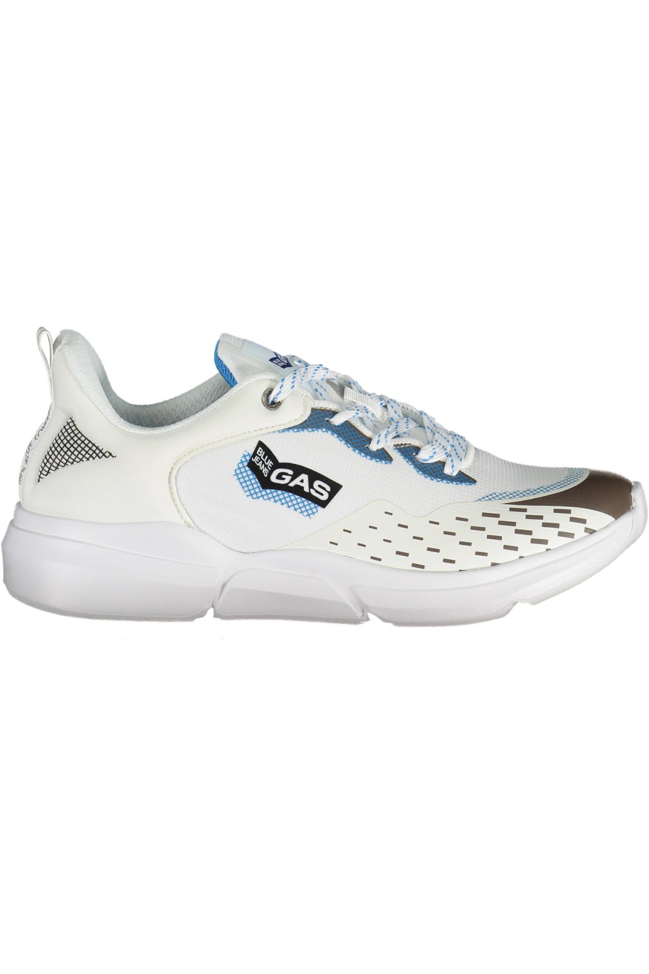 GAM315900_BIANCO_1010 – Moderner Weißer Männersportschuh mit Kontrasten und Schnürung – Größe: 41, 42, 43, 40, 44, 45 – Farbe: Bianco